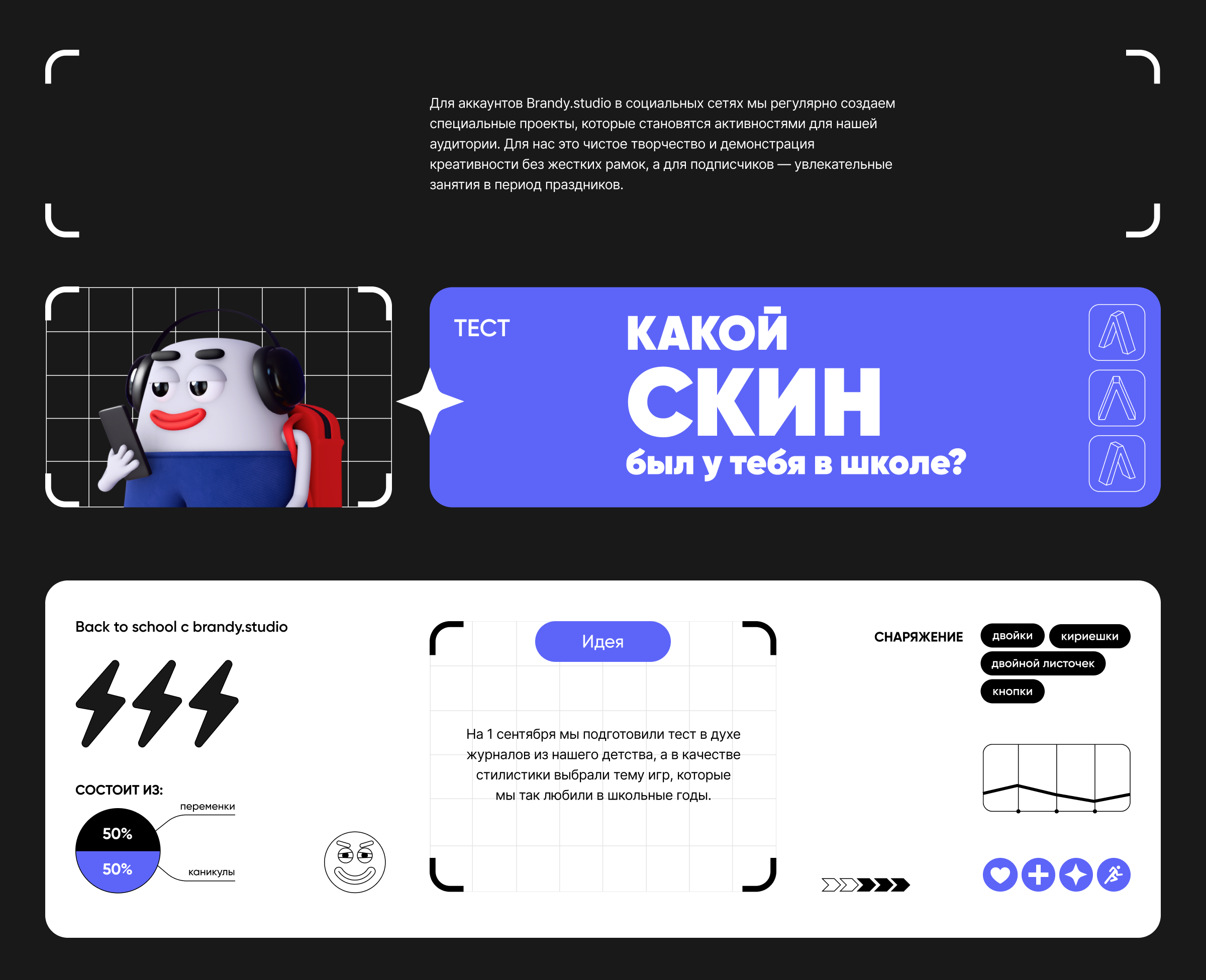 Какой ты школьник? | SMM-проект — Изображение №1 — Иллюстрация, Маркетинг на Dprofile