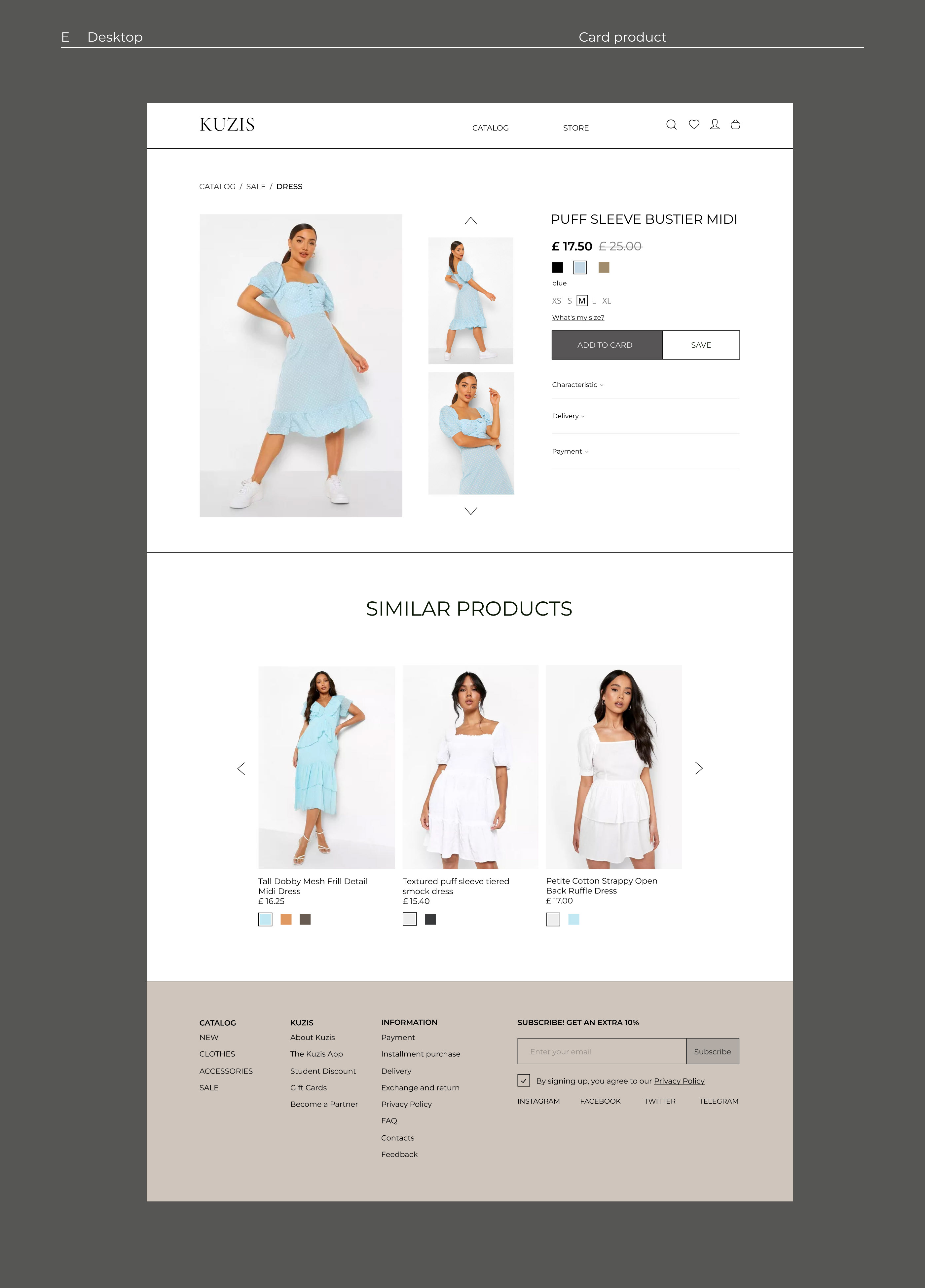 KUZIS — Online Store — Изображение №7 — Интерфейсы, Брендинг на Dprofile