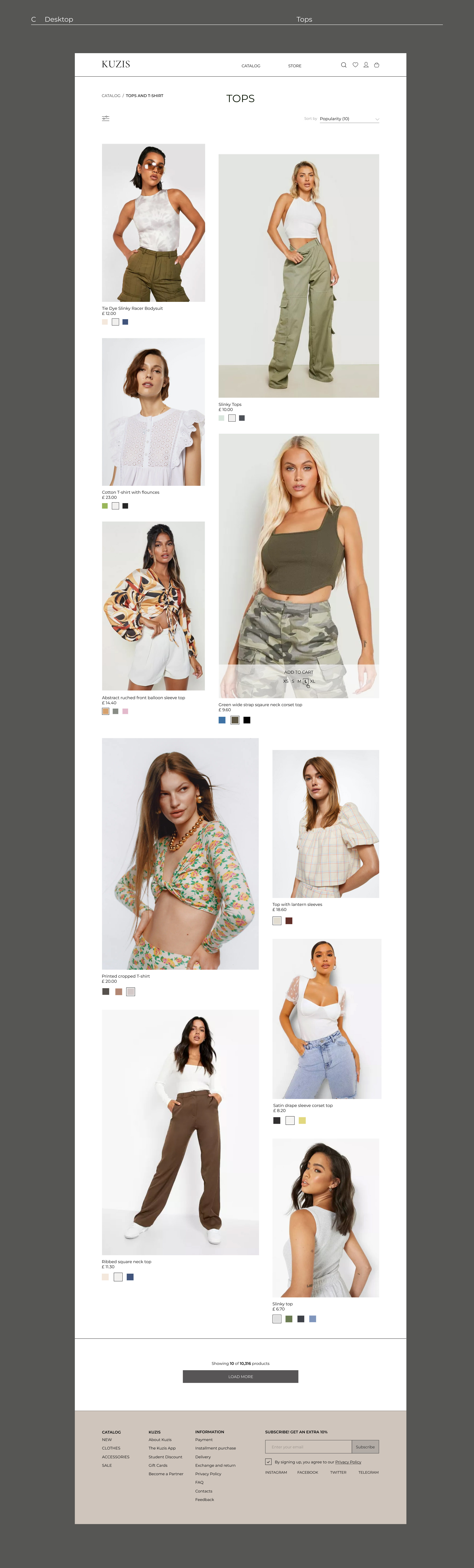 KUZIS — Online Store — Изображение №5 — Интерфейсы, Брендинг на Dprofile