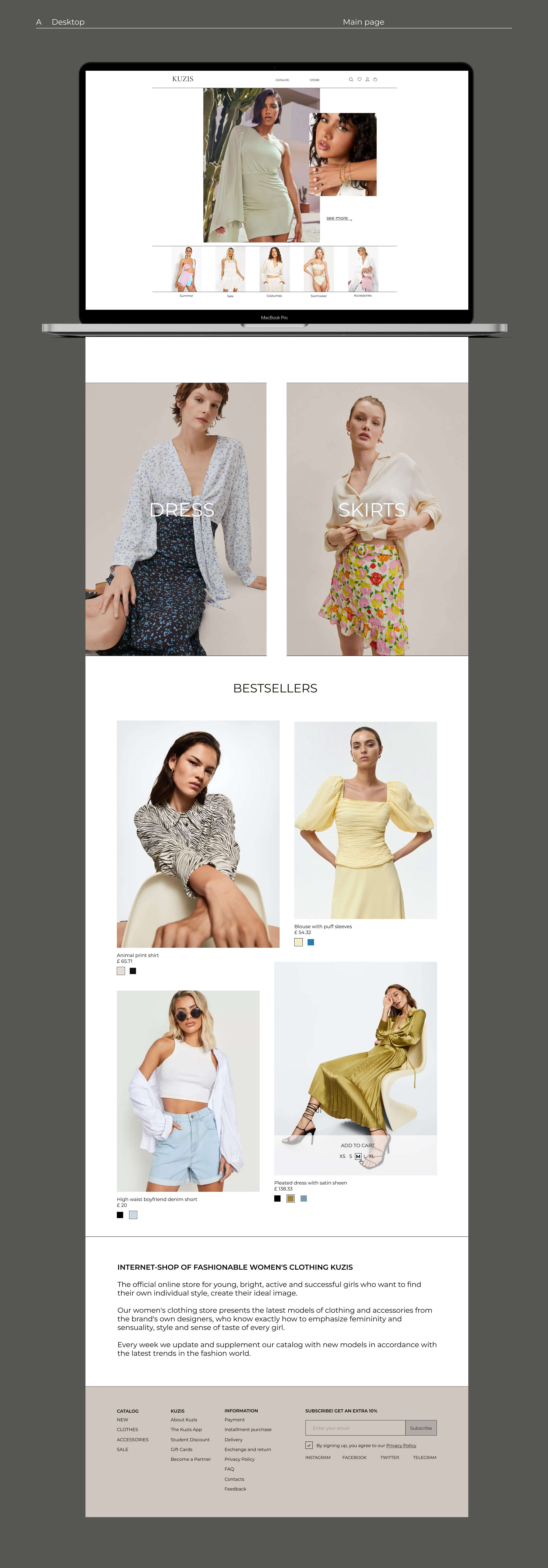 KUZIS — Online Store — Изображение №3 — Интерфейсы, Брендинг на Dprofile