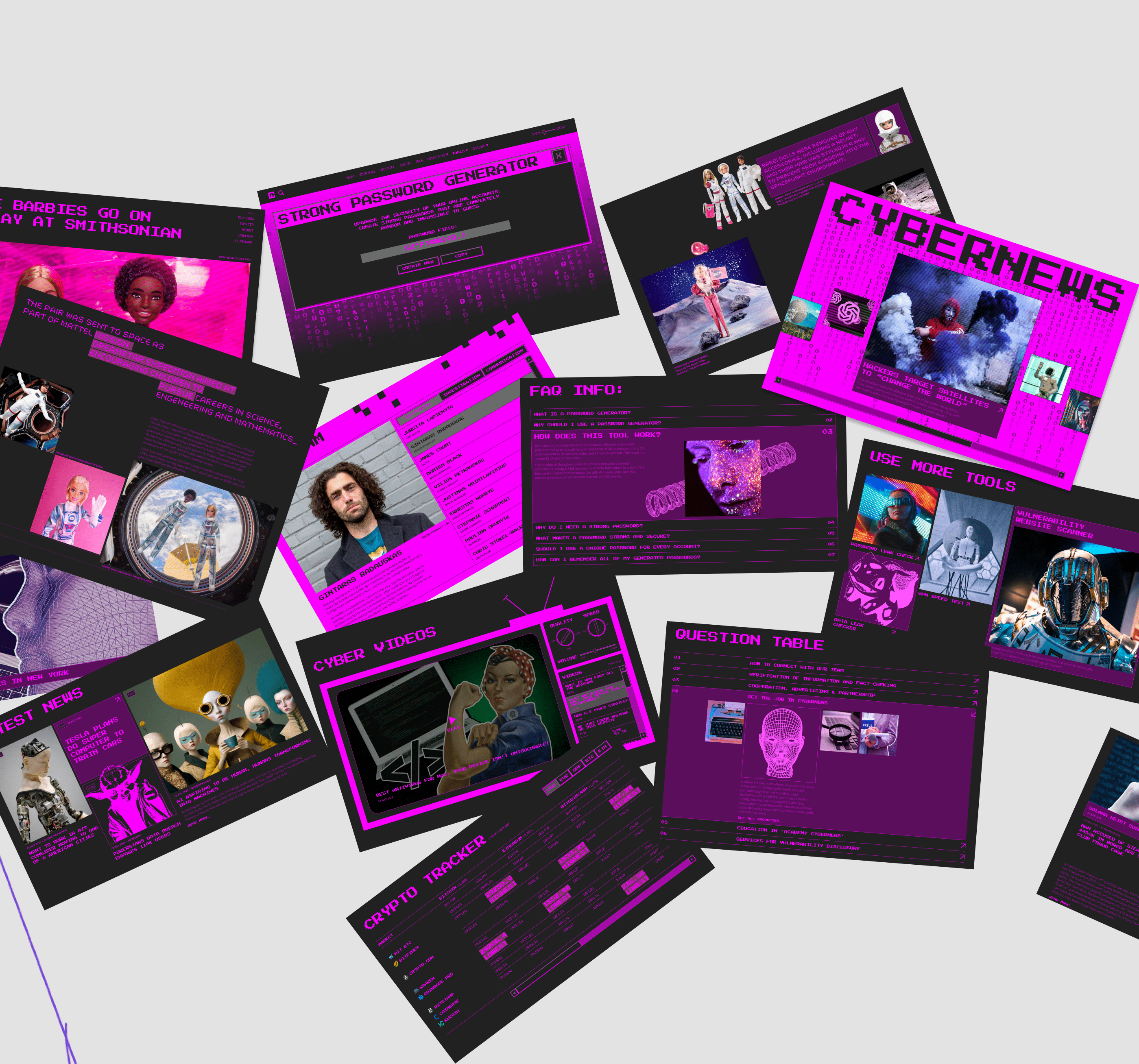 _ CYBERNEWS_ [tech news redesign] — Изображение №6 — Интерфейсы, Графика на Dprofile