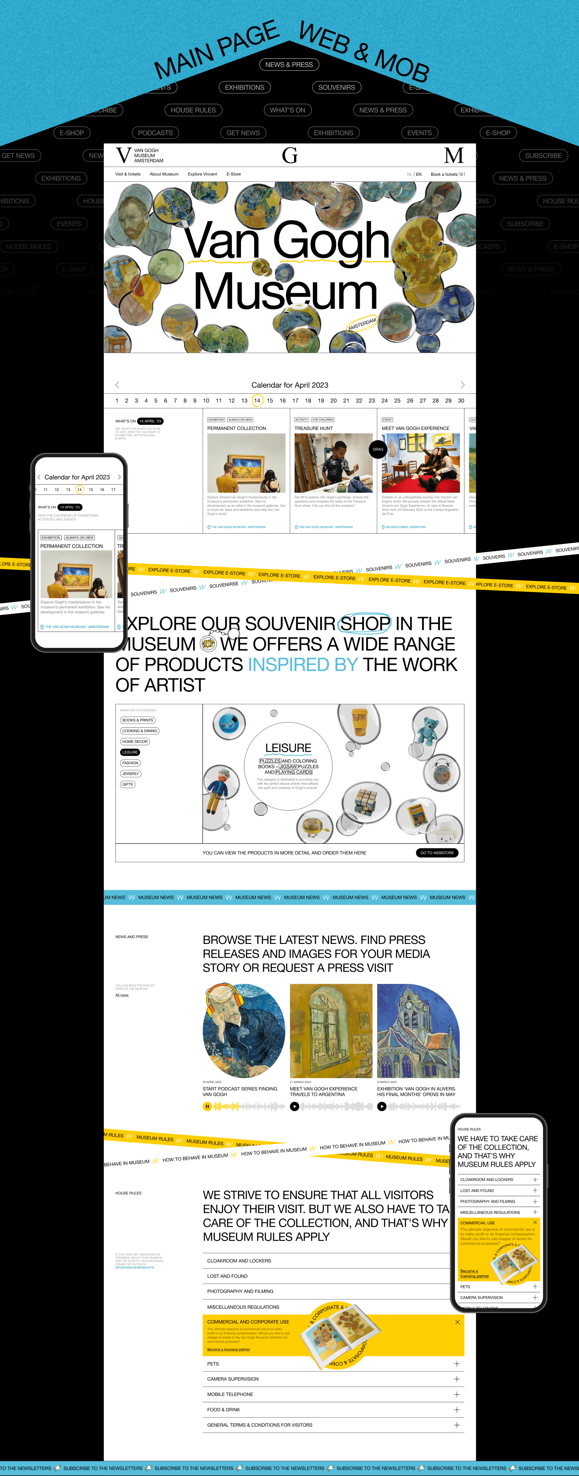 VAN GOGH MUSEUM / Amsterdam — Изображение №2 — Интерфейсы, Иллюстрация на Dprofile