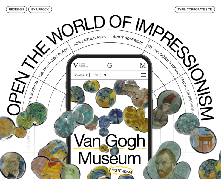VAN GOGH MUSEUM / Amsterdam — Интерфейсы, Иллюстрация на Dprofile