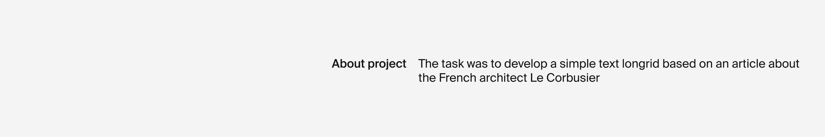 Дизайн лонгрида про архитектора Ле Корбюзье — Изображение №2 — Интерфейсы на Dprofile