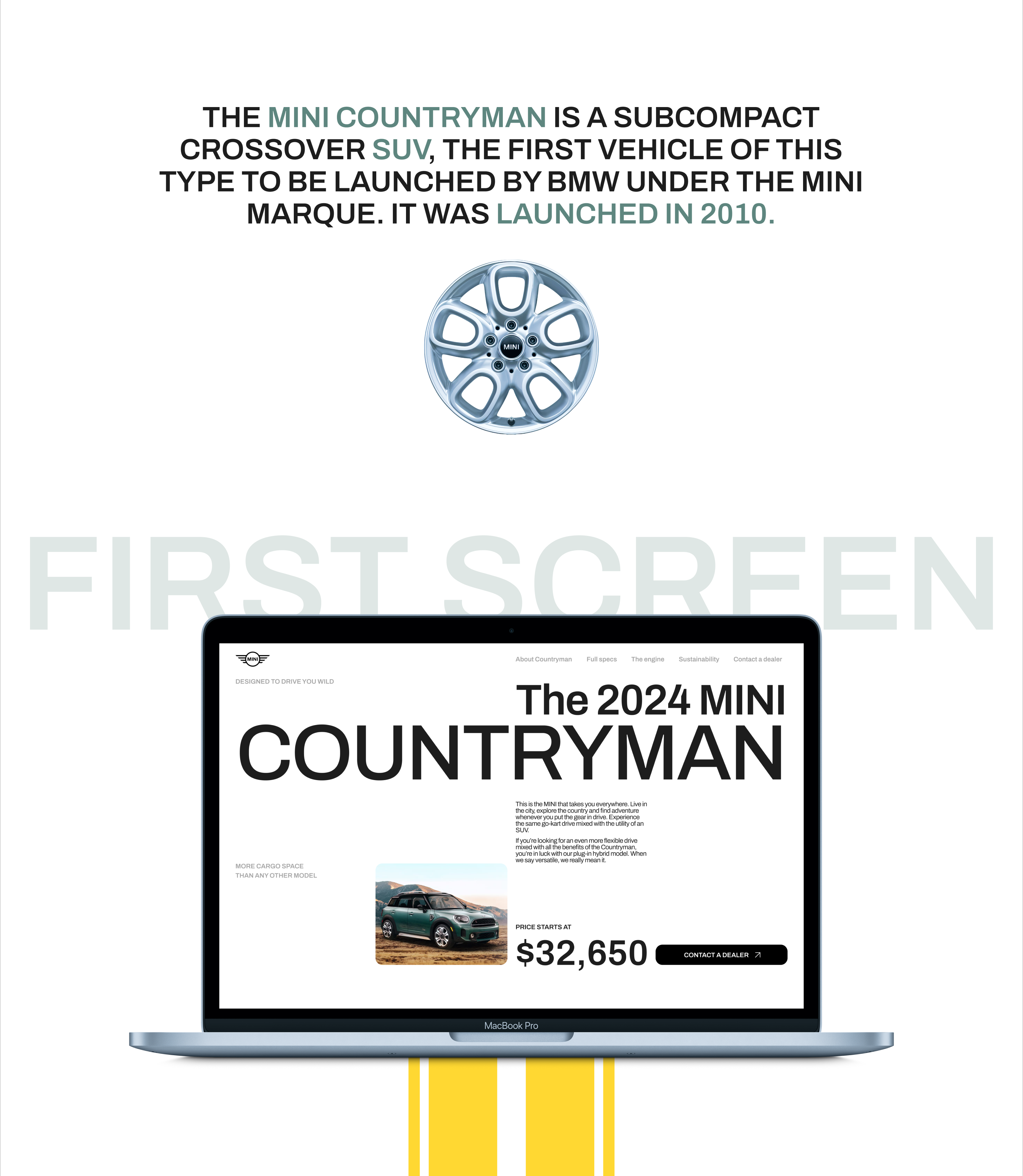 MINI COUNTRYMAN | Лендинг | UI/UX — Изображение №2 — Интерфейсы на Dprofile