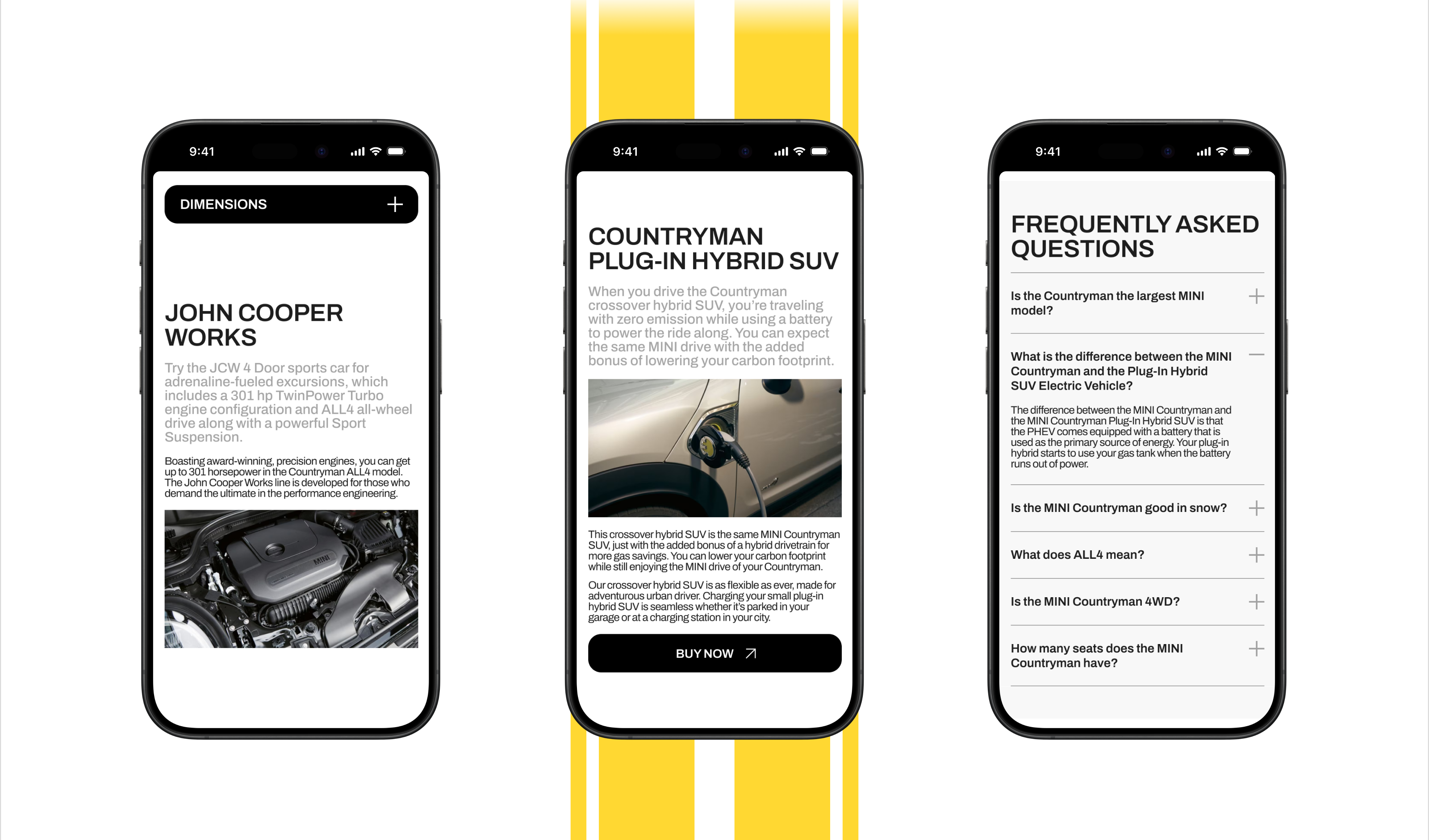 MINI COUNTRYMAN | Лендинг | UI/UX — Изображение №7 — Интерфейсы на Dprofile