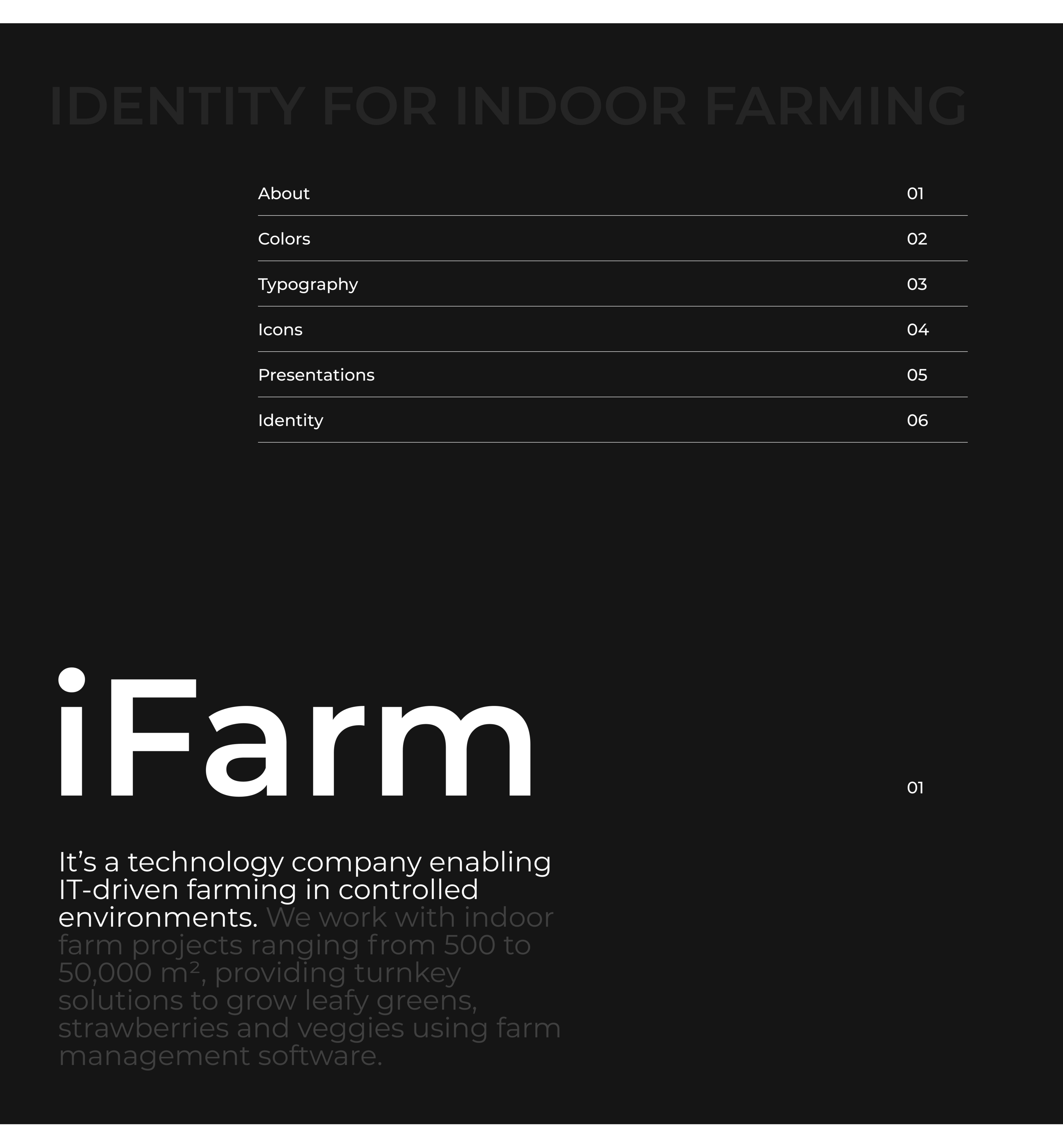 iFarm. Брендинг и презентации для вертикальных ферм — Изображение №1 — Брендинг, Графика на Dprofile