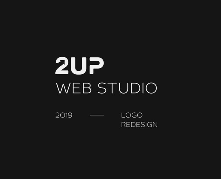 Редизайн логотипа 2UP Web Studio — Брендинг, Графика на Dprofile