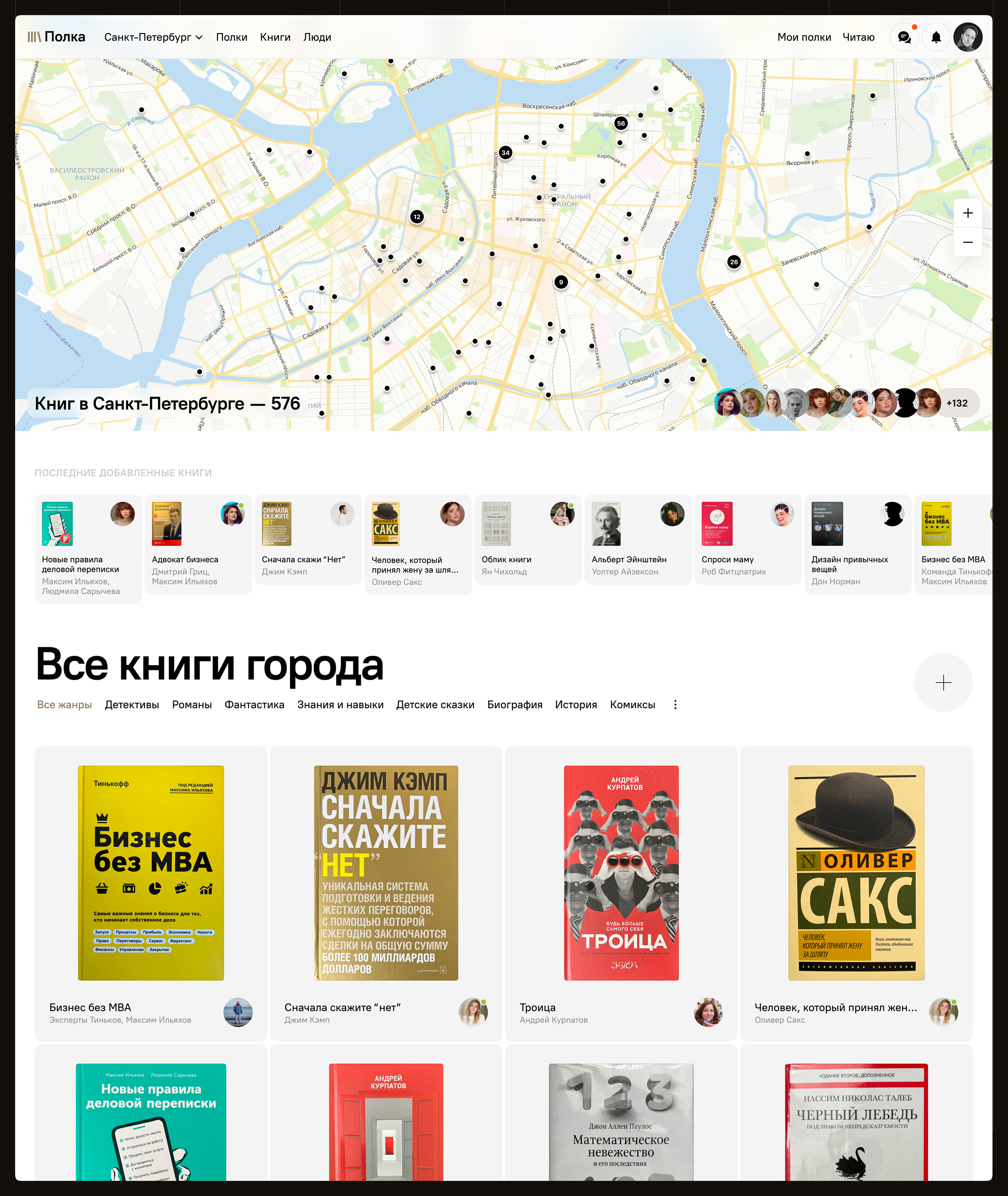 Соцсеть для любителей книг — Изображение №2 — Интерфейсы на Dprofile
