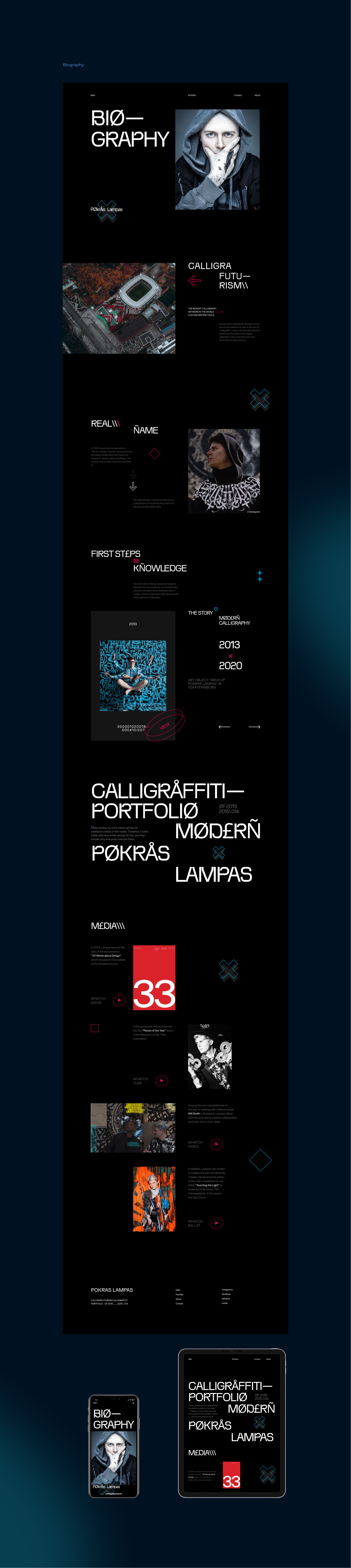 Pokras Lampas Portfolio website — Изображение №8 — Интерфейсы на Dprofile