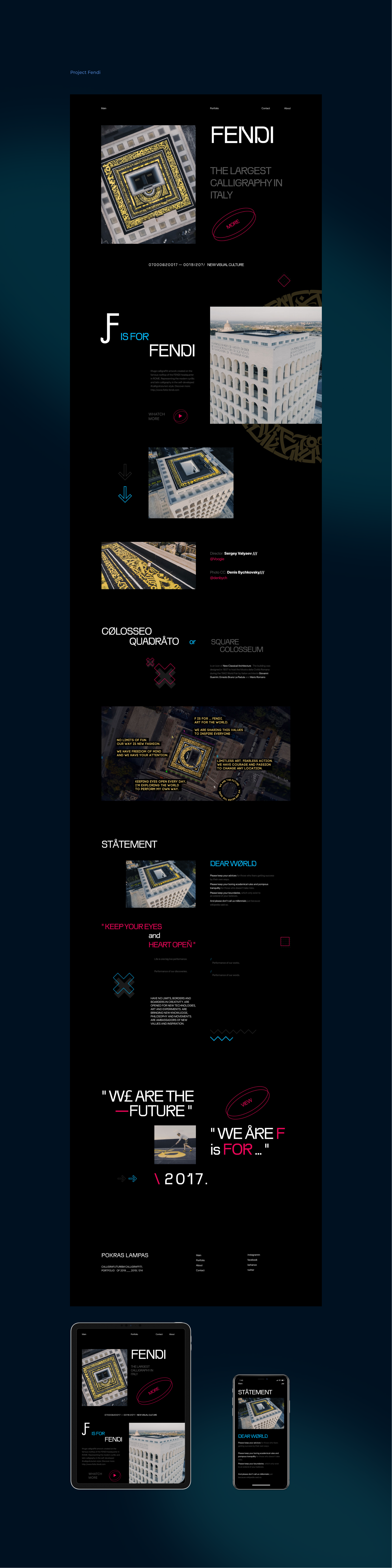 Pokras Lampas Portfolio website — Изображение №10 — Интерфейсы на Dprofile