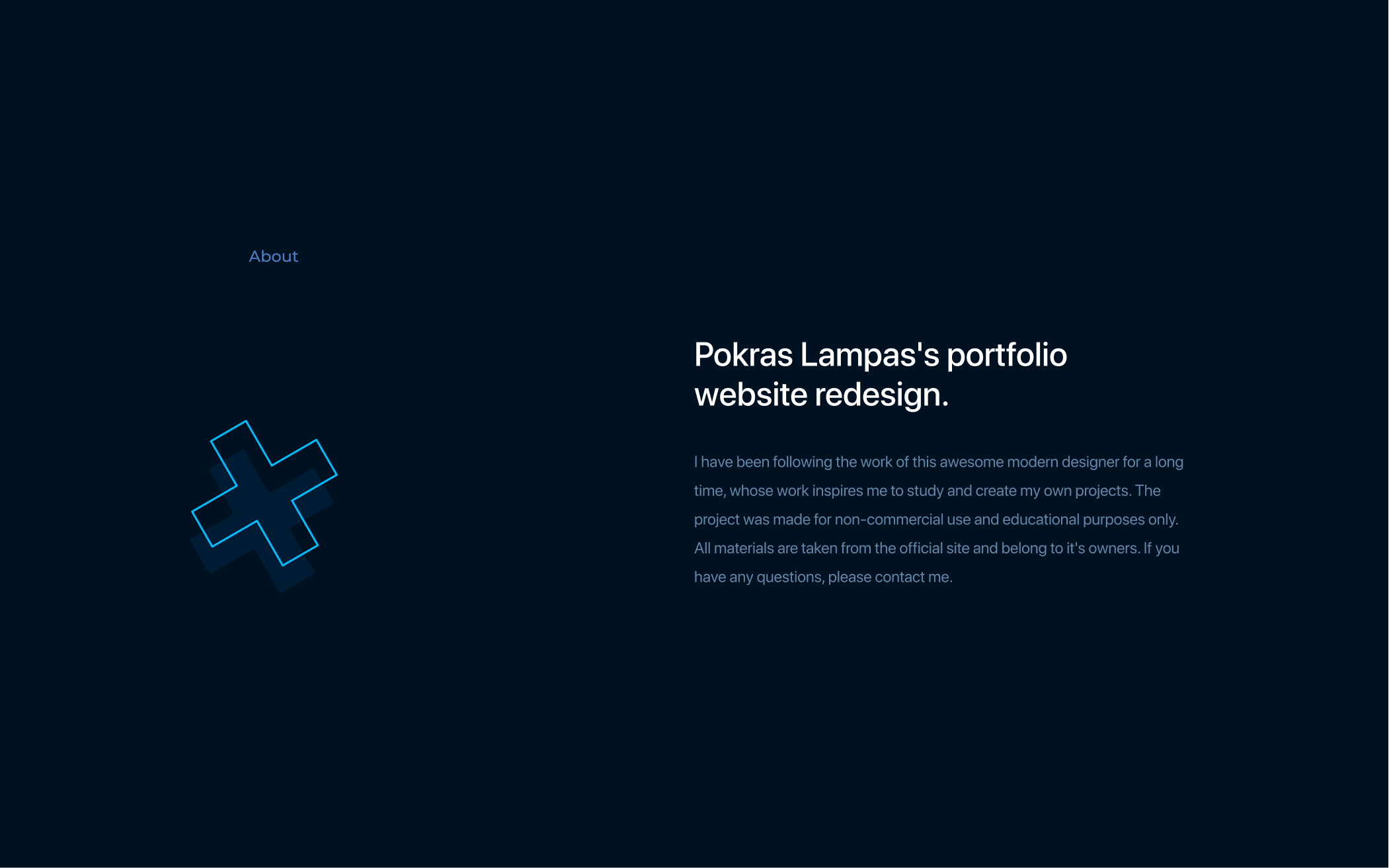 Pokras Lampas Portfolio website — Изображение №2 — Интерфейсы на Dprofile