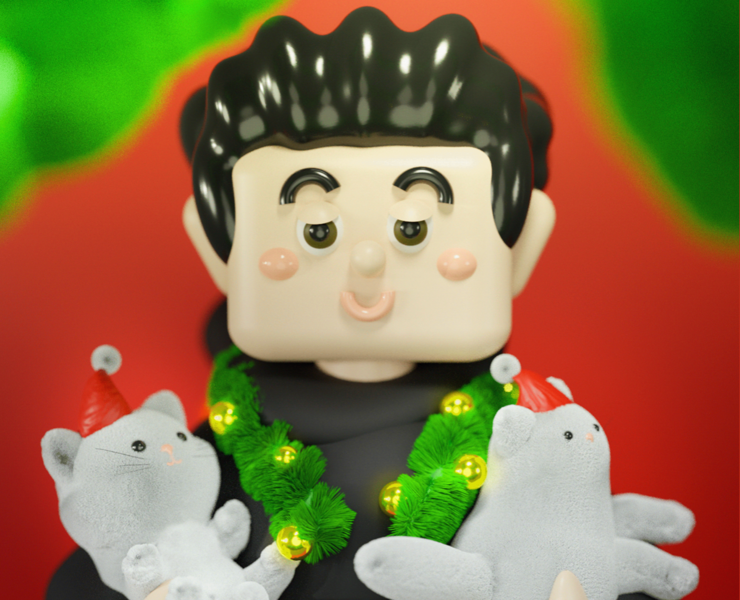 Happy New Meow! — 3D на Dprofile