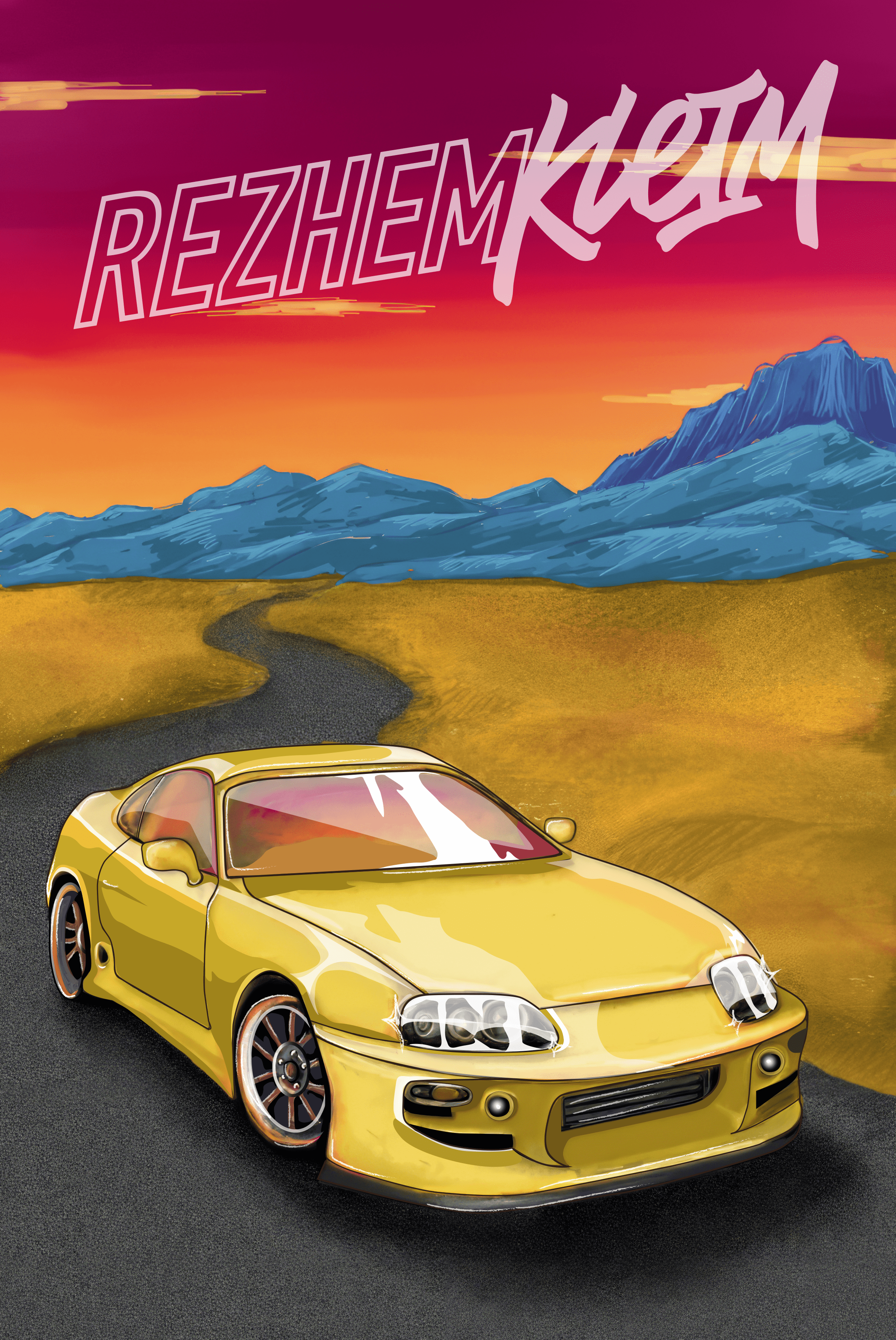 иллюстрации тачек jdm и отечественный автопром — Изображение №6 — Иллюстрация, Графика на Dprofile