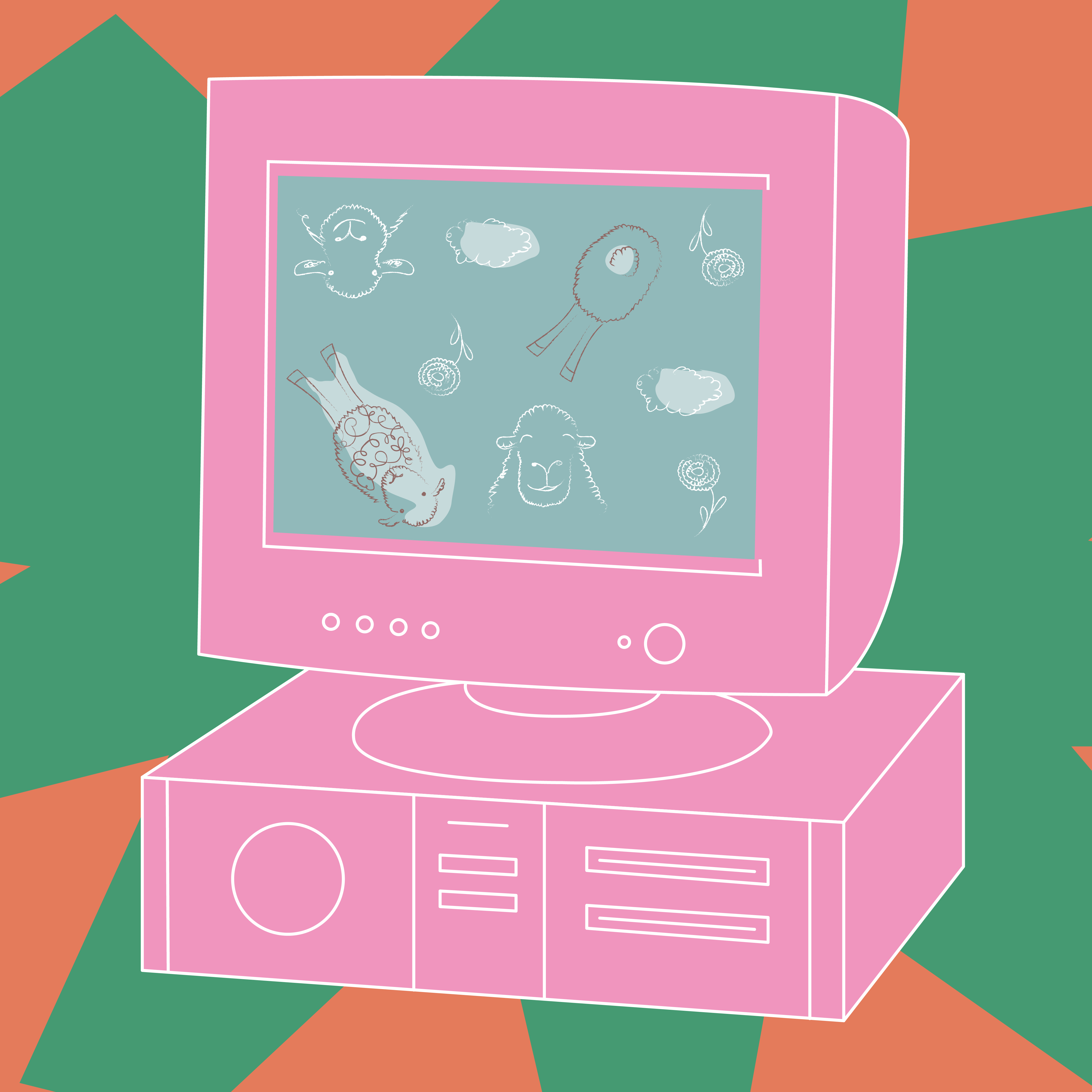 принт "овечки" — Изображение №4 — Иллюстрация, Графика на Dprofile