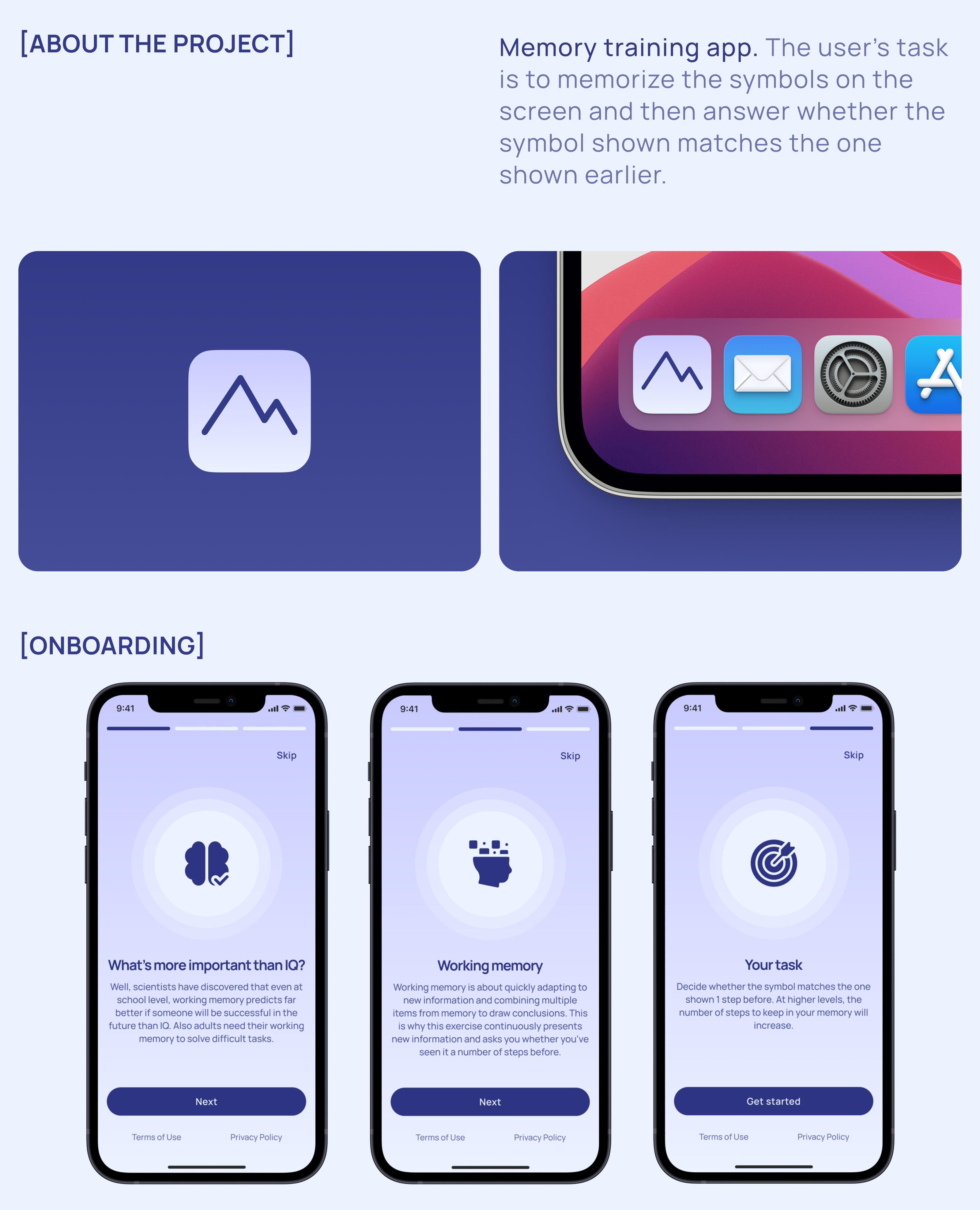 Memory training app - Mountain Memoryflow — Изображение №2 — Интерфейсы на Dprofile