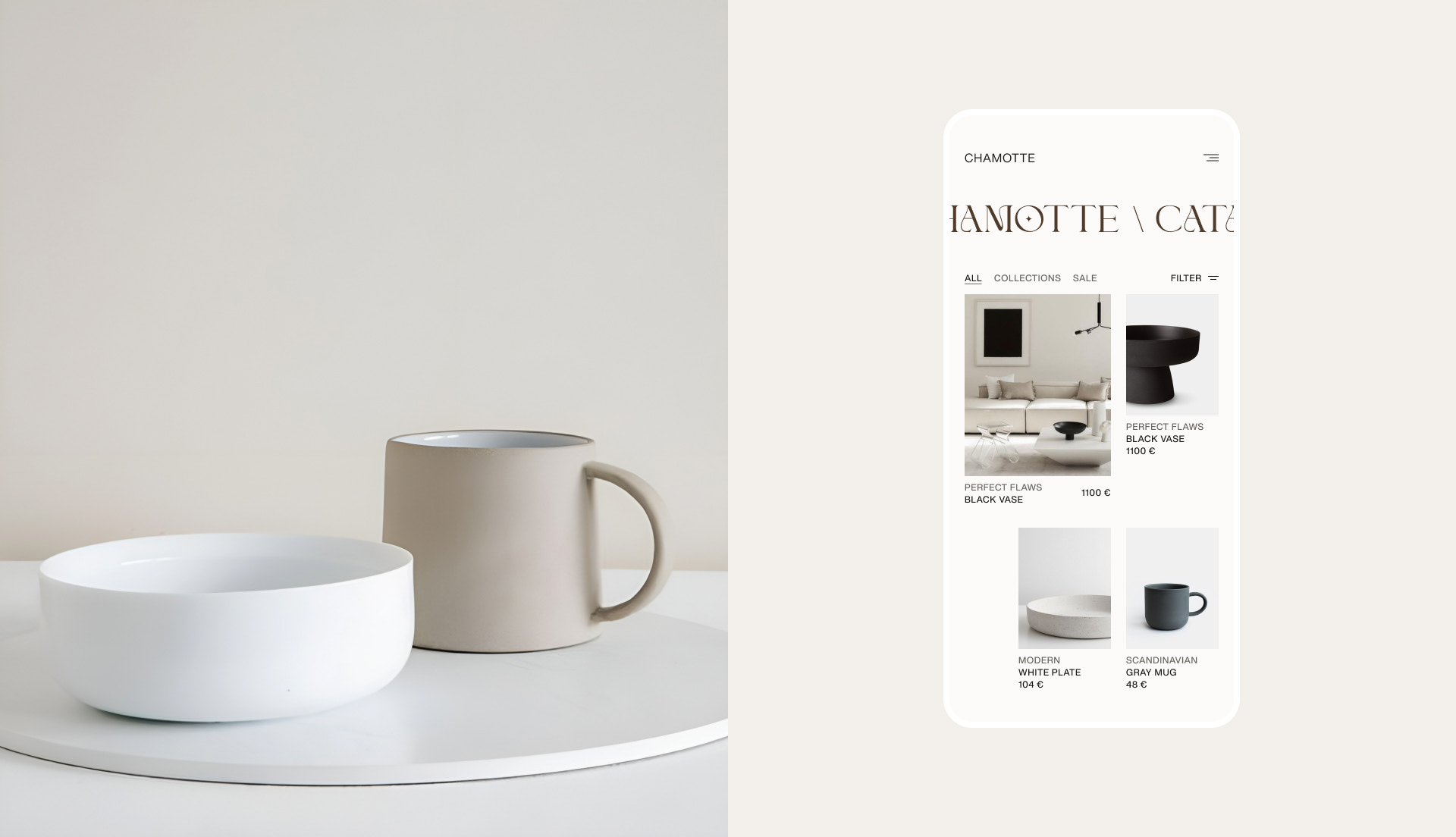 Chamotte – Website — Изображение №12 — Интерфейсы, Анимация на Dprofile