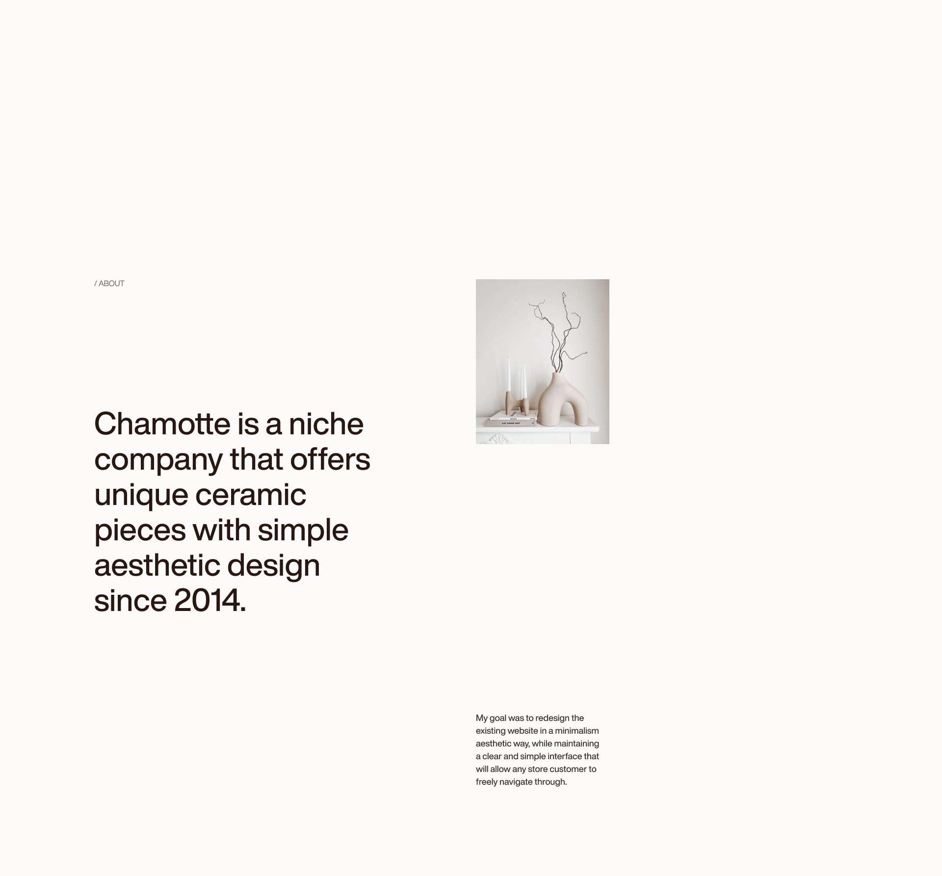 Chamotte – Website — Изображение №2 — Интерфейсы, Анимация на Dprofile