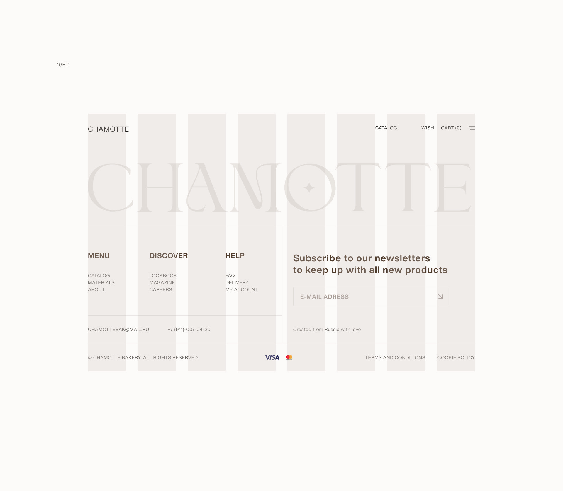 Chamotte – Website — Изображение №11 — Интерфейсы, Анимация на Dprofile