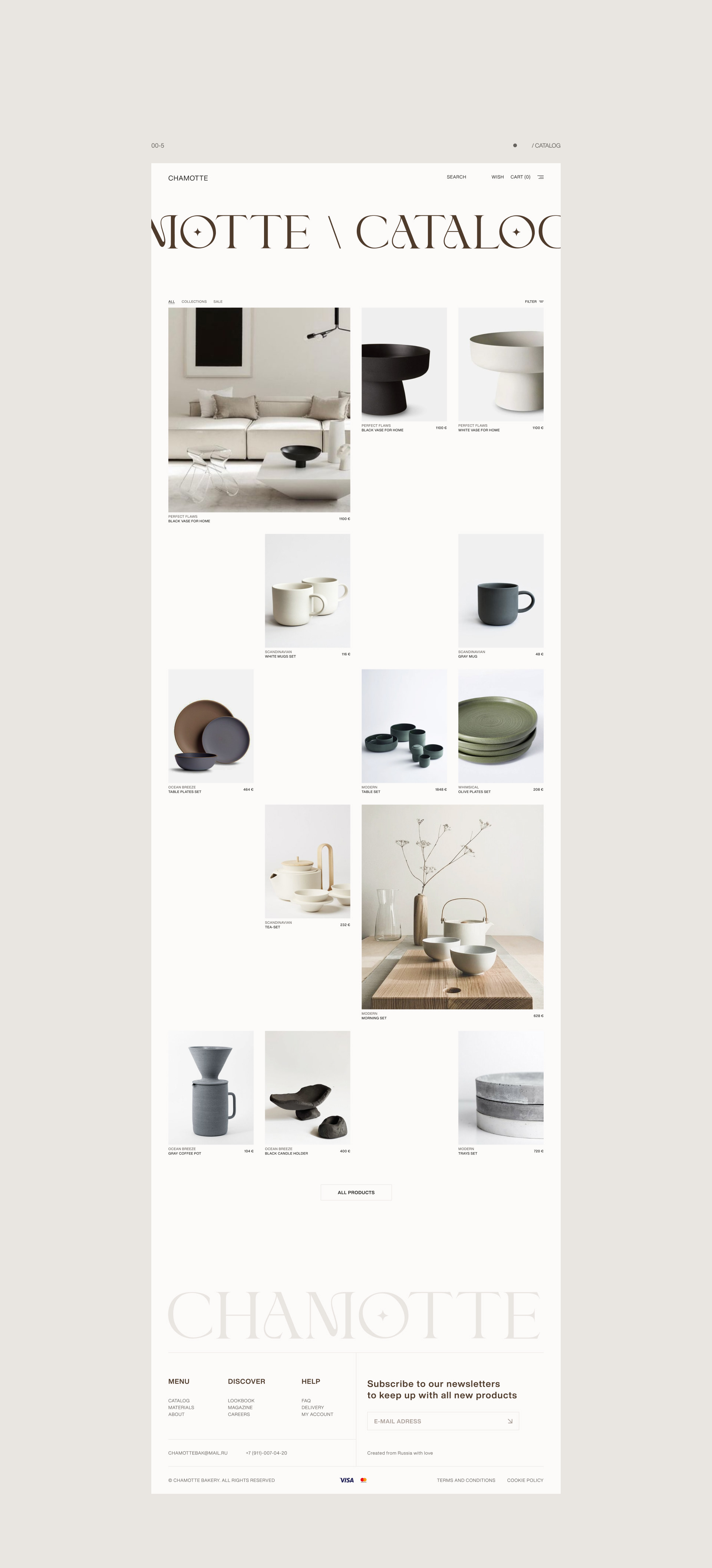 Chamotte – Website — Изображение №13 — Интерфейсы, Анимация на Dprofile