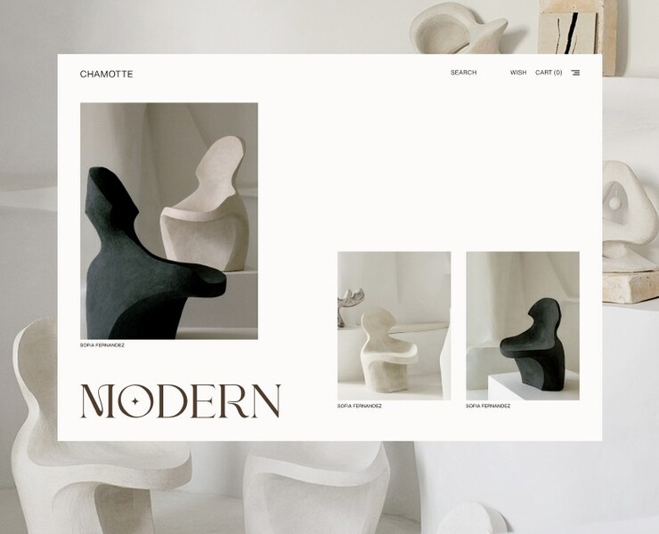 Chamotte – Website — Интерфейсы, Анимация на Dprofile