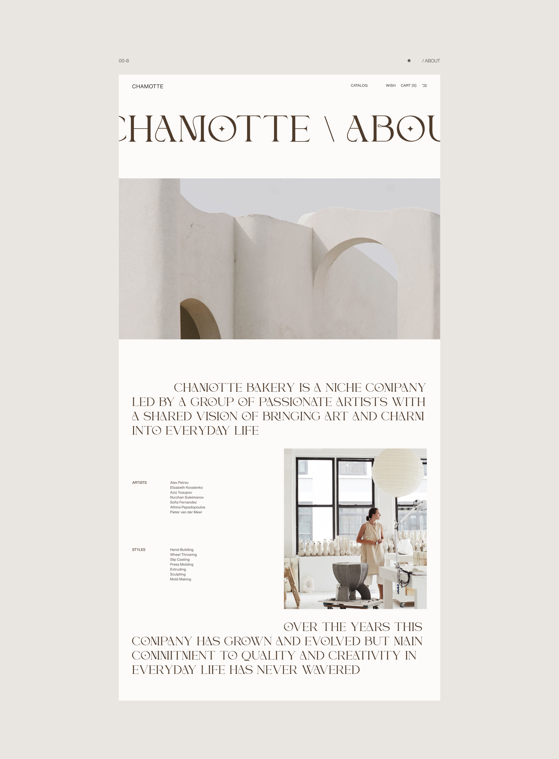 Chamotte – Website — Изображение №18 — Интерфейсы, Анимация на Dprofile