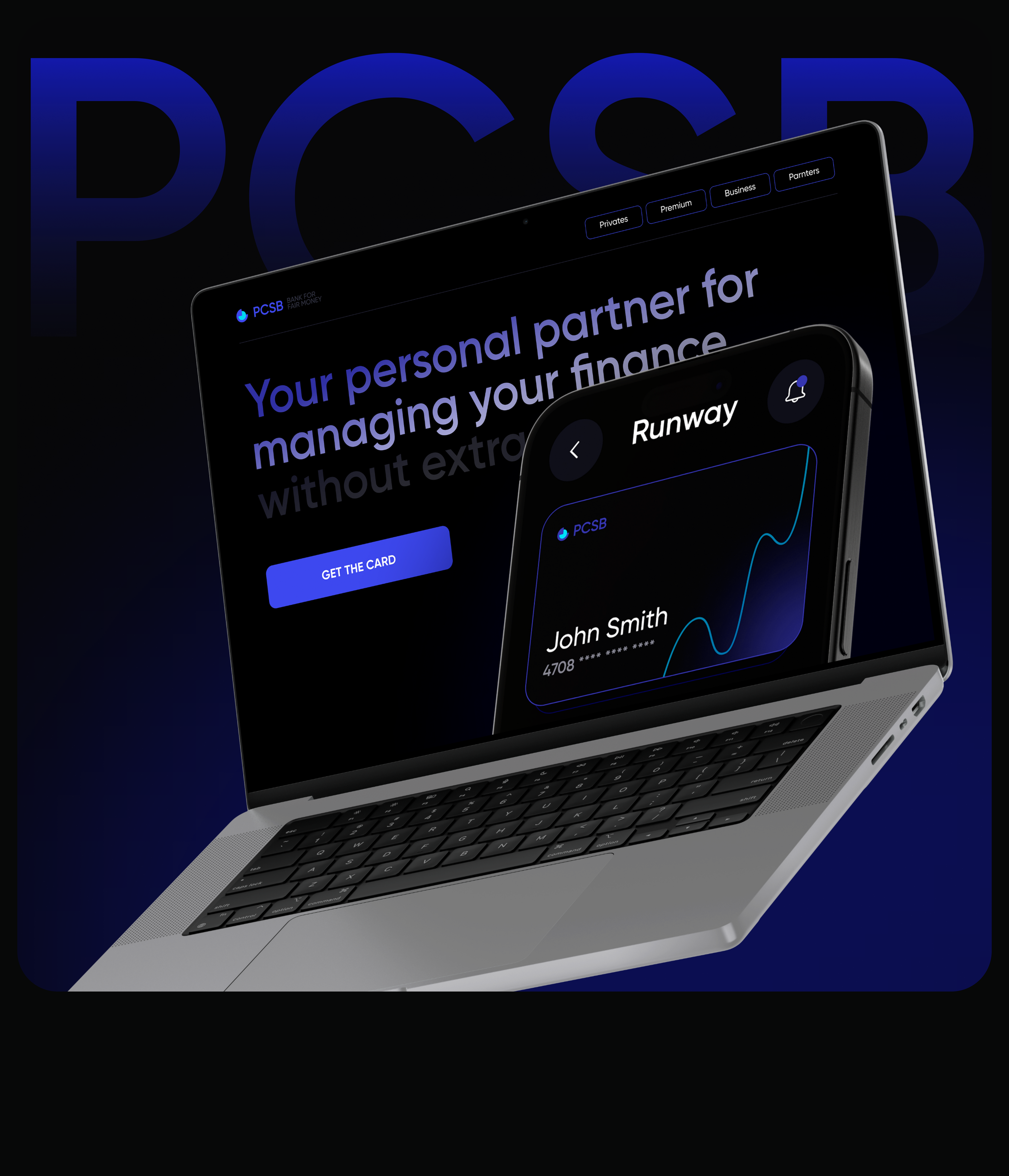 PCSB Finance – UX/UI Design — Изображение №1 — Интерфейсы, Брендинг на Dprofile