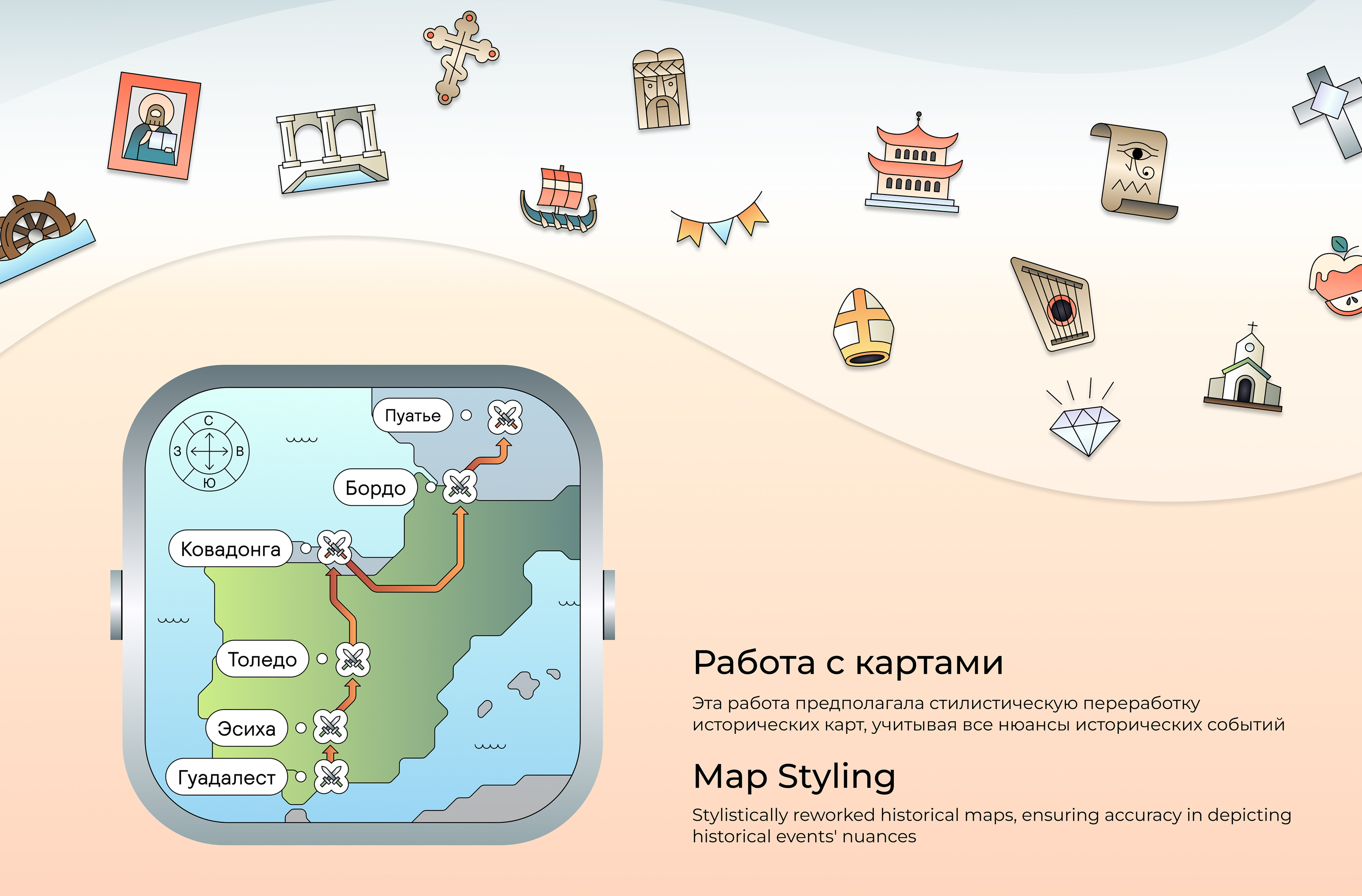 UCHI.RU Курс по истории 6 класс — Изображение №9 — Иллюстрация на Dprofile