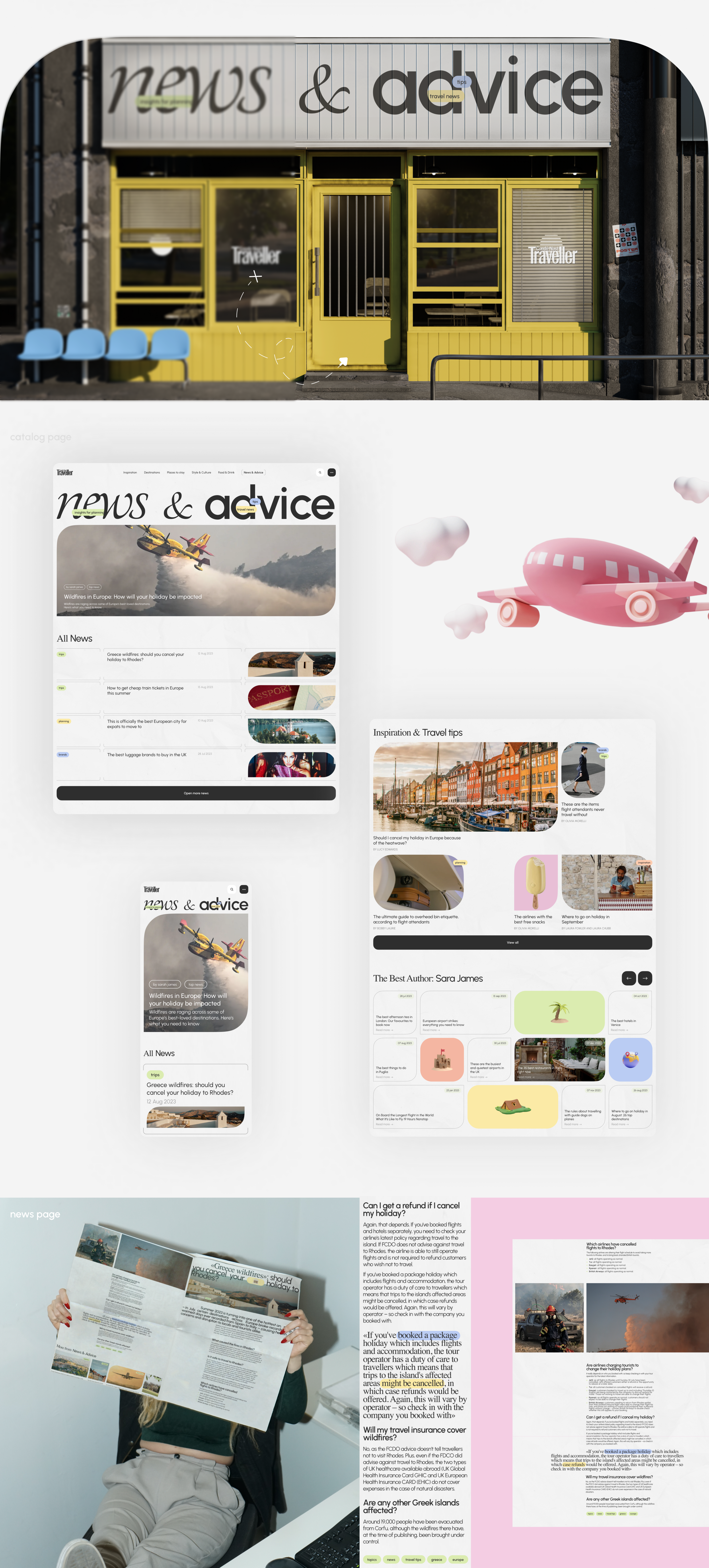 news website redesign | Conde Nast Traveller — Изображение №2 — Интерфейсы на Dprofile