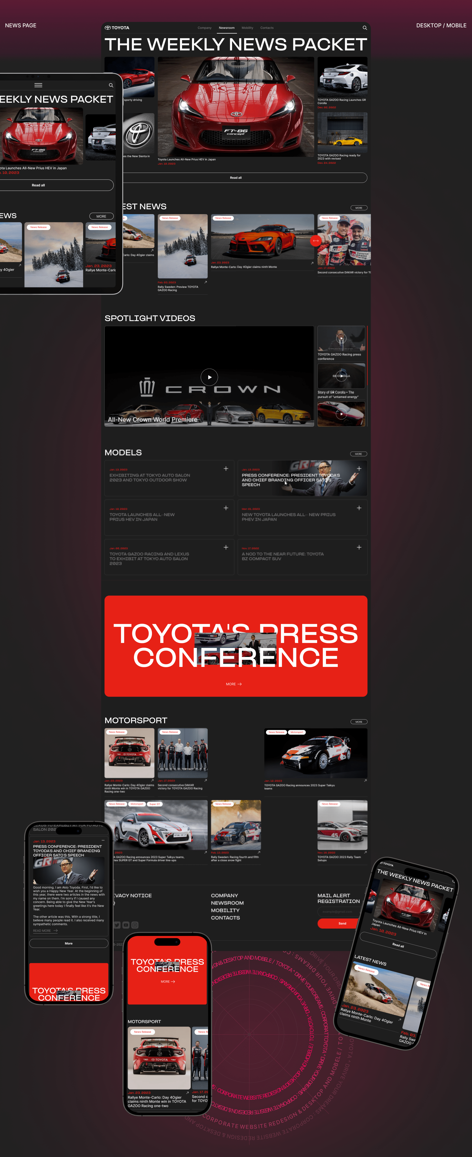 corporate website redesign | TOYOTA — Изображение №3 — Интерфейсы на Dprofile