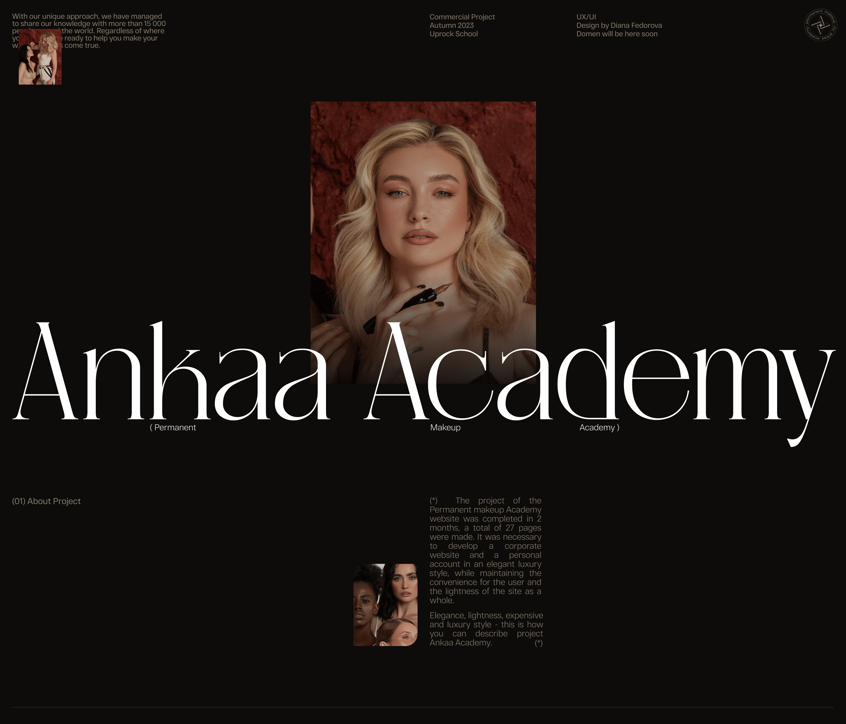 commercial corporate website | Ankaa Academy — Изображение №1 — Интерфейсы на Dprofile