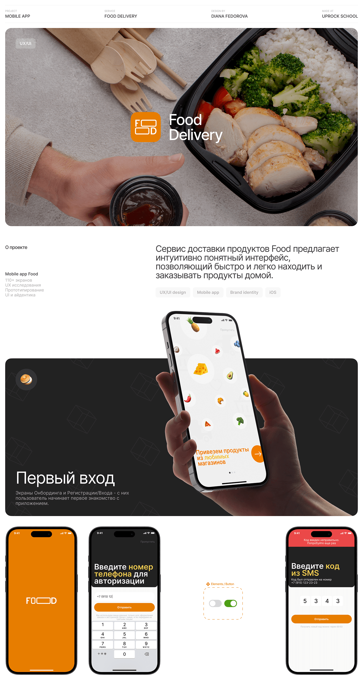 Delivery Mobile App | Food — Изображение №1 — Интерфейсы на Dprofile