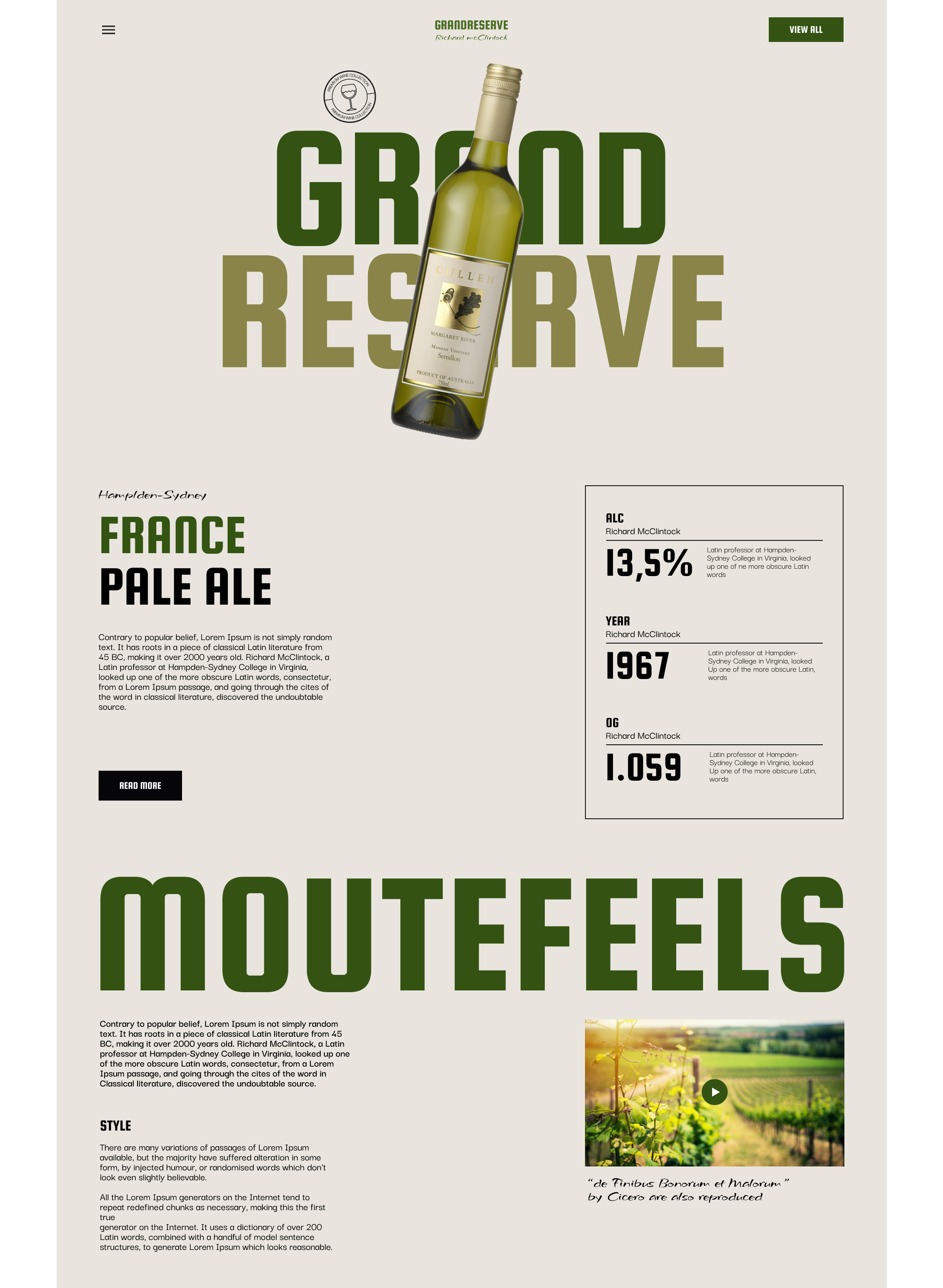Website for the winery — Изображение №1 — Интерфейсы на Dprofile