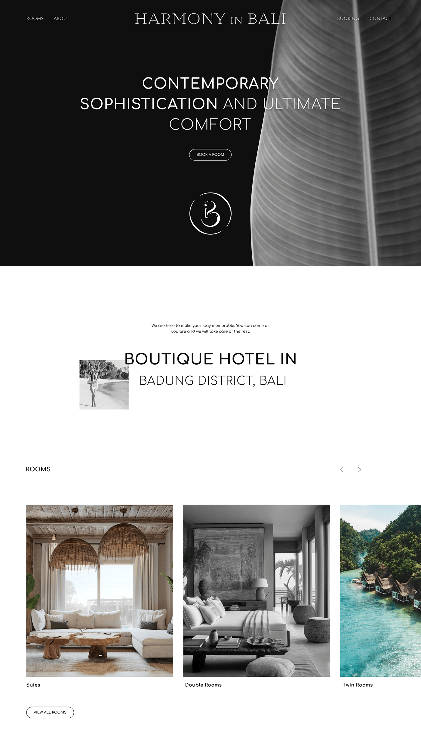 Website for a Bali hotel — Изображение №1 — Интерфейсы на Dprofile