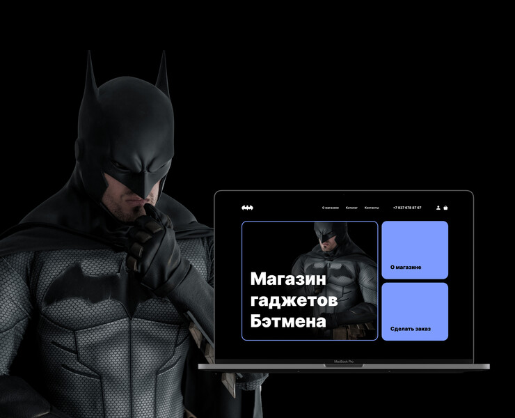 Магазин гаджетов Бэтмена — Интерфейсы на Dprofile