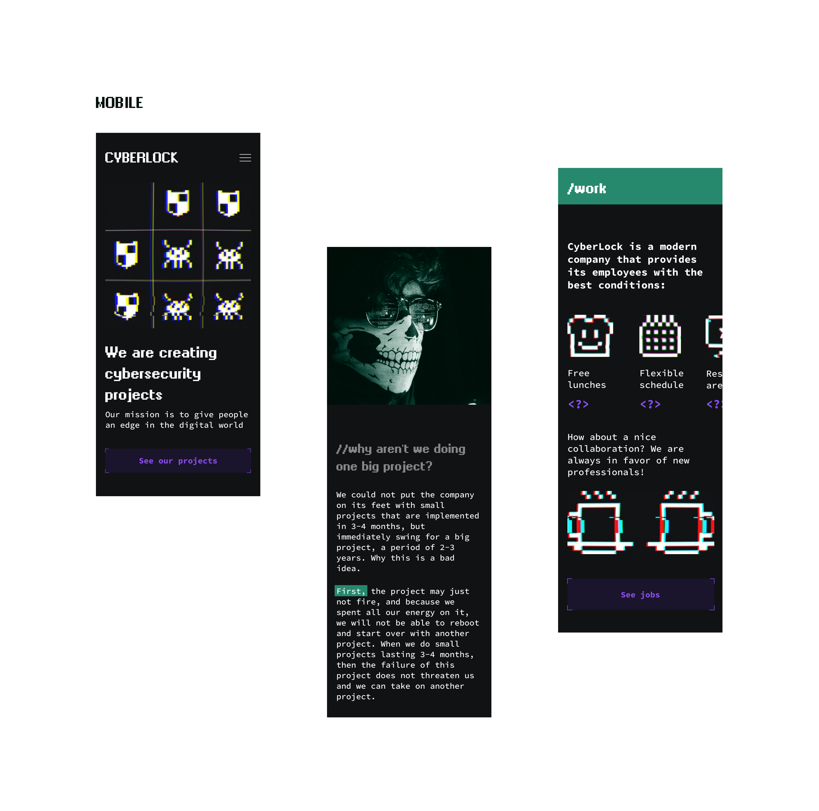 CyberLock – Cybersecurity Company — Изображение №3 — Интерфейсы на Dprofile