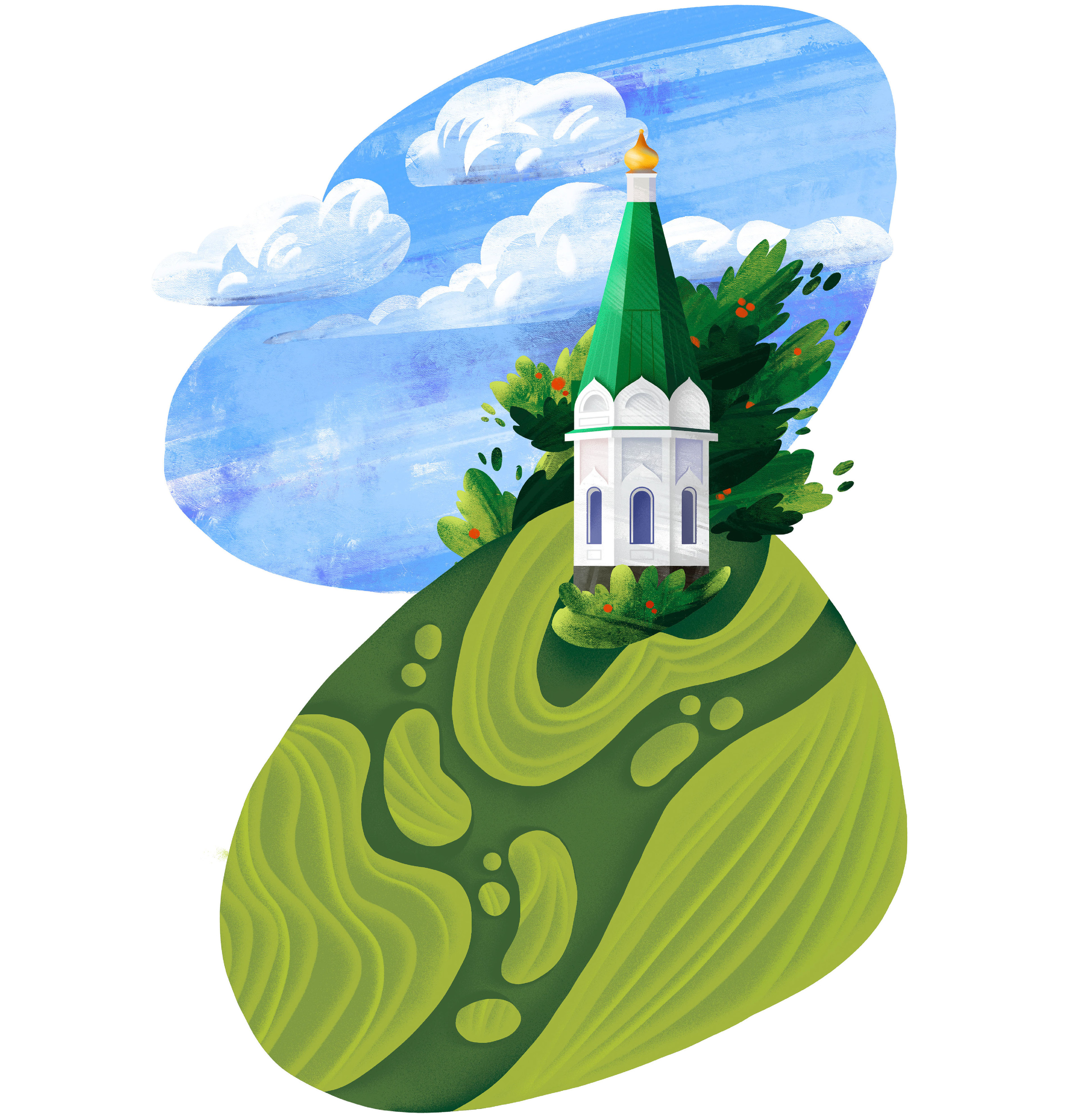 Рисованный путеводитель Красноярска — Изображение №13 — Иллюстрация, Графика на Dprofile