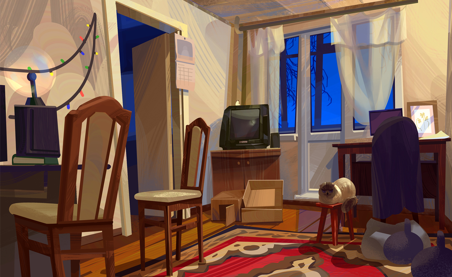 Время суток. Этюды — Изображение №4 — Иллюстрация на Dprofile