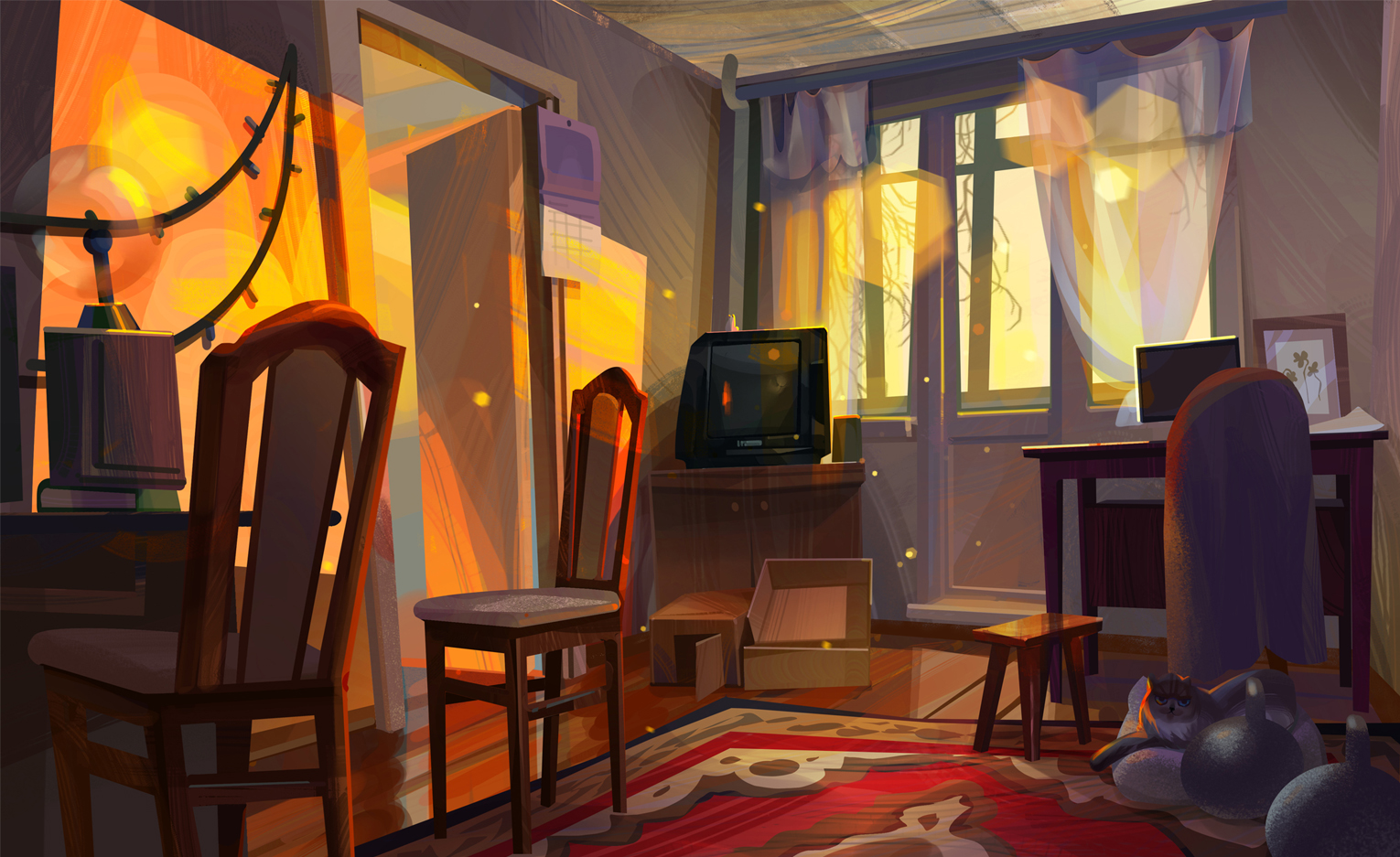 Время суток. Этюды — Изображение №2 — Иллюстрация на Dprofile