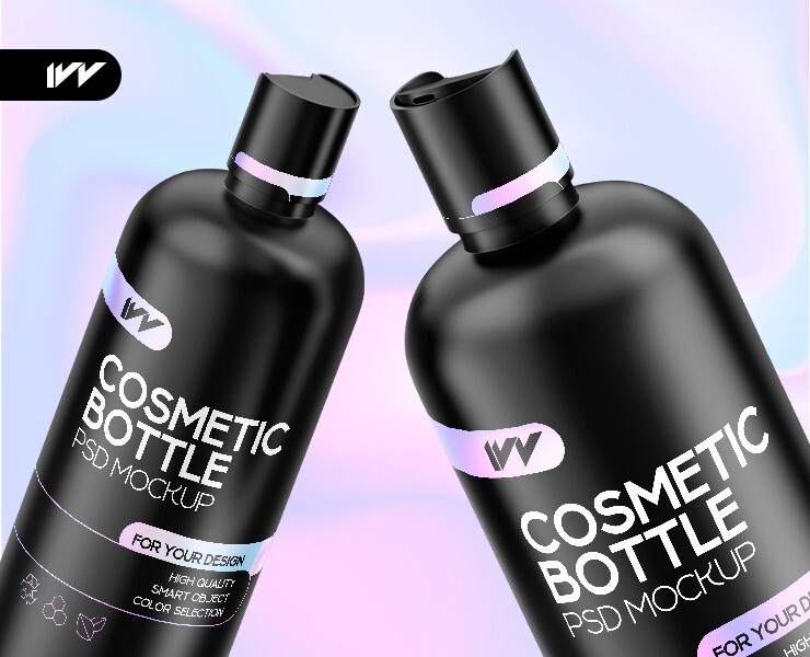 Matte Cosmetic Bottles Mockup — Брендинг, 3D на Dprofile