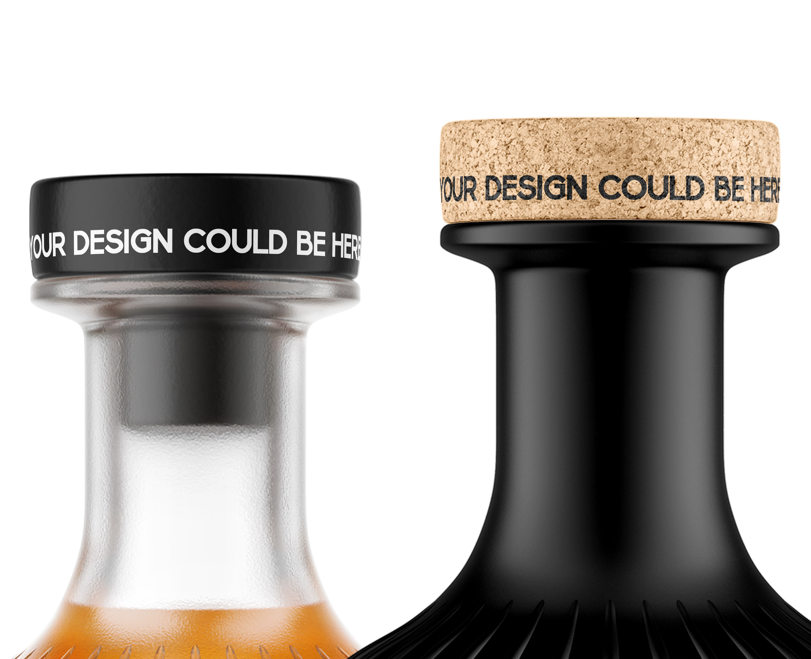 Alcohol Bottles with Glasses Set Mockup — Изображение №9 — Брендинг, 3D на Dprofile
