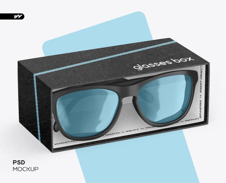 Glasses Box Mockup — Брендинг, 3D на Dprofile