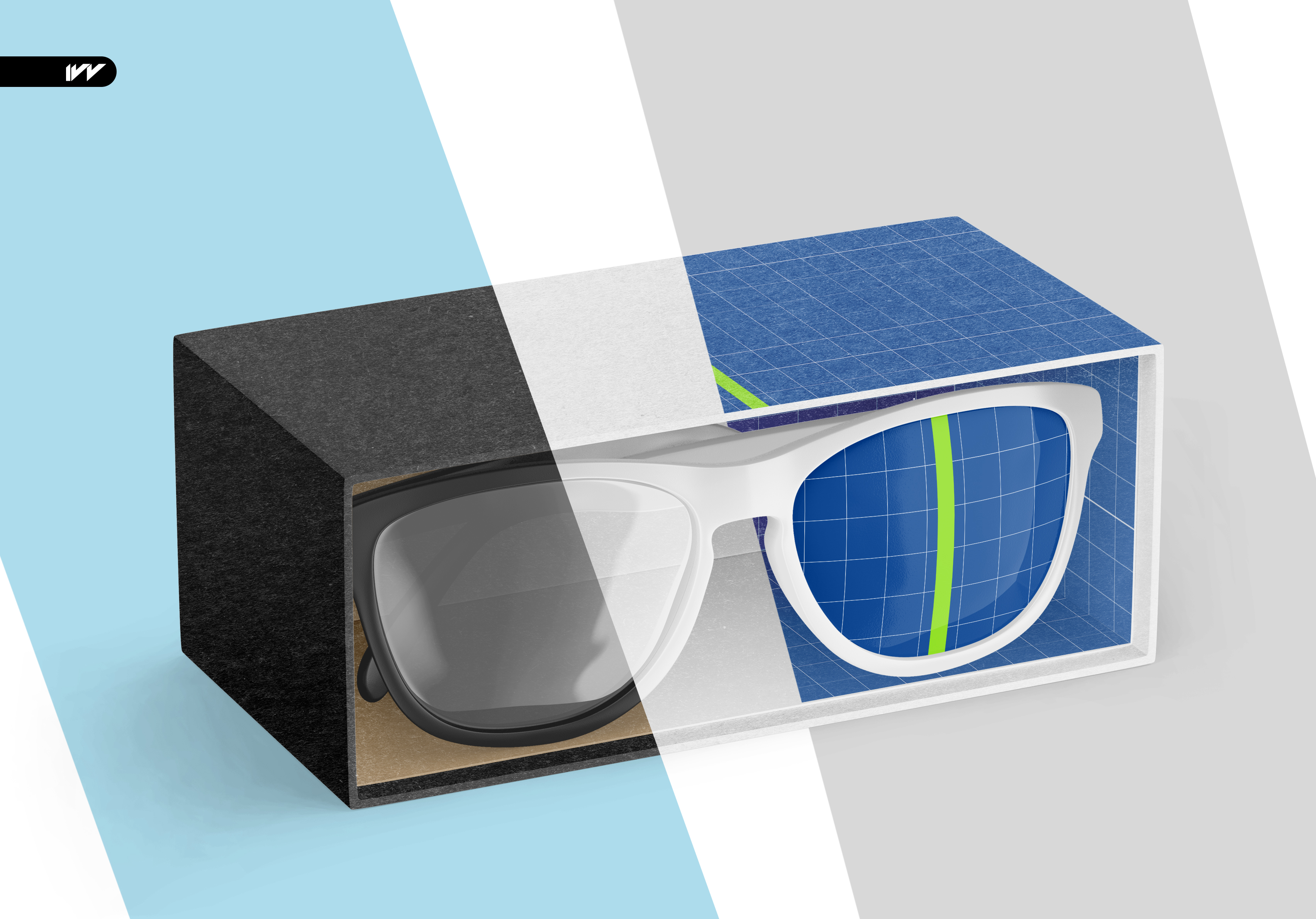 Glasses Box Mockup — Изображение №2 — Брендинг, 3D на Dprofile