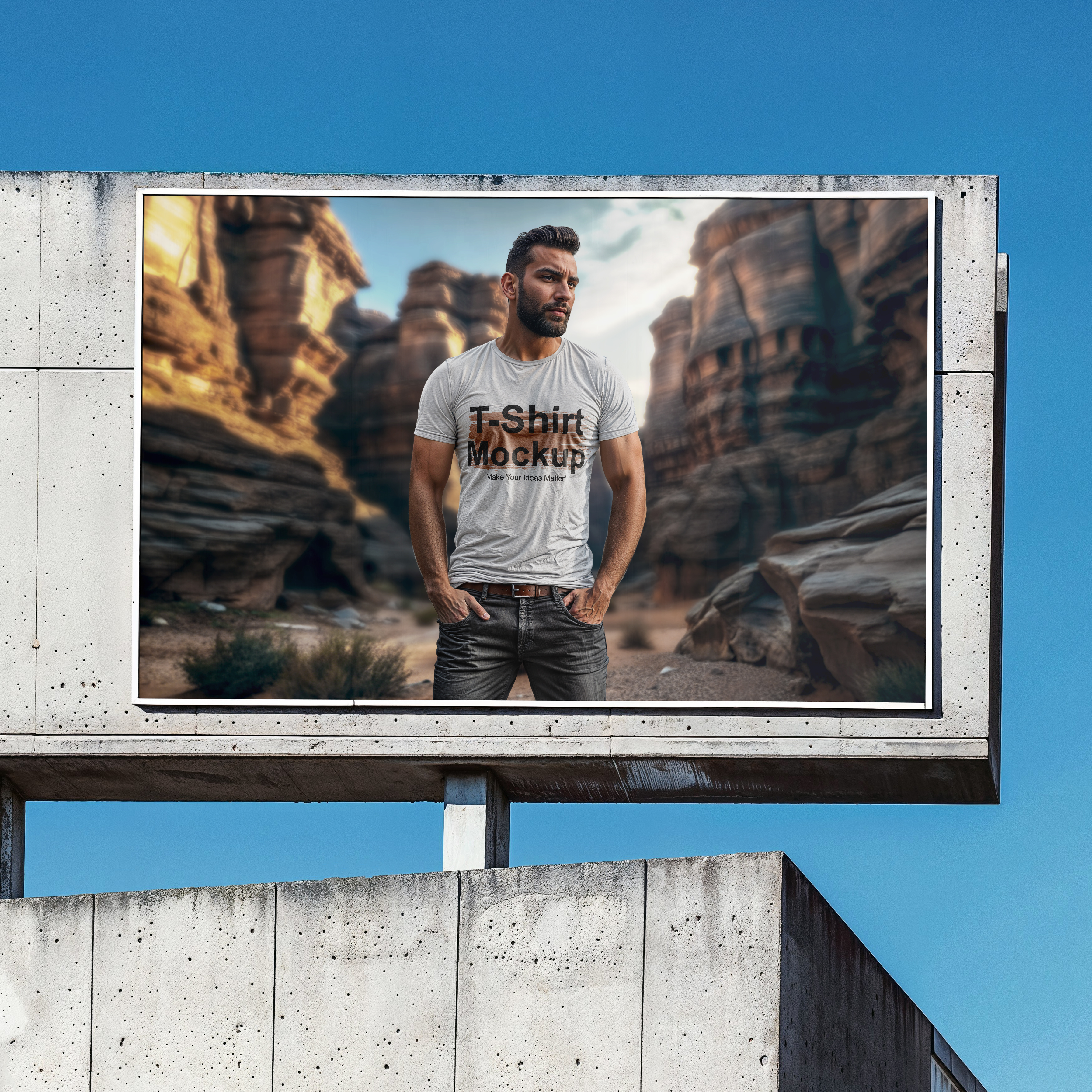Man in a T-Shirt and Jeans Mockup — Изображение №4 — Графика, Маркетинг на Dprofile