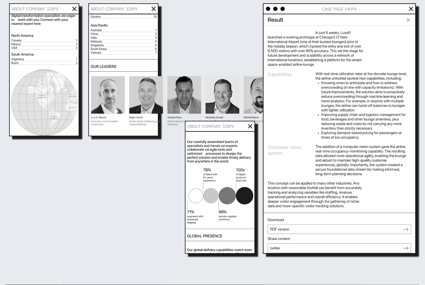 Luxoft | Corporate redesign — Изображение №22 — Интерфейсы, Анимация на Dprofile
