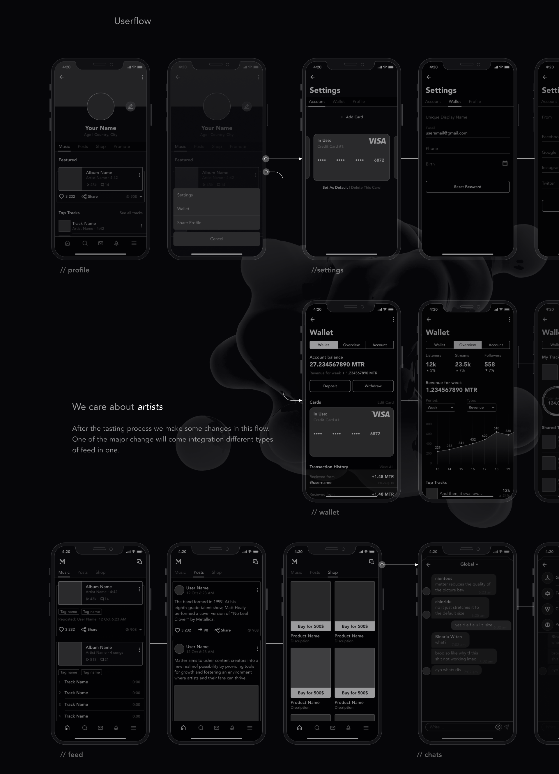 Matter Music | iOS App — Изображение №3 — Интерфейсы на Dprofile