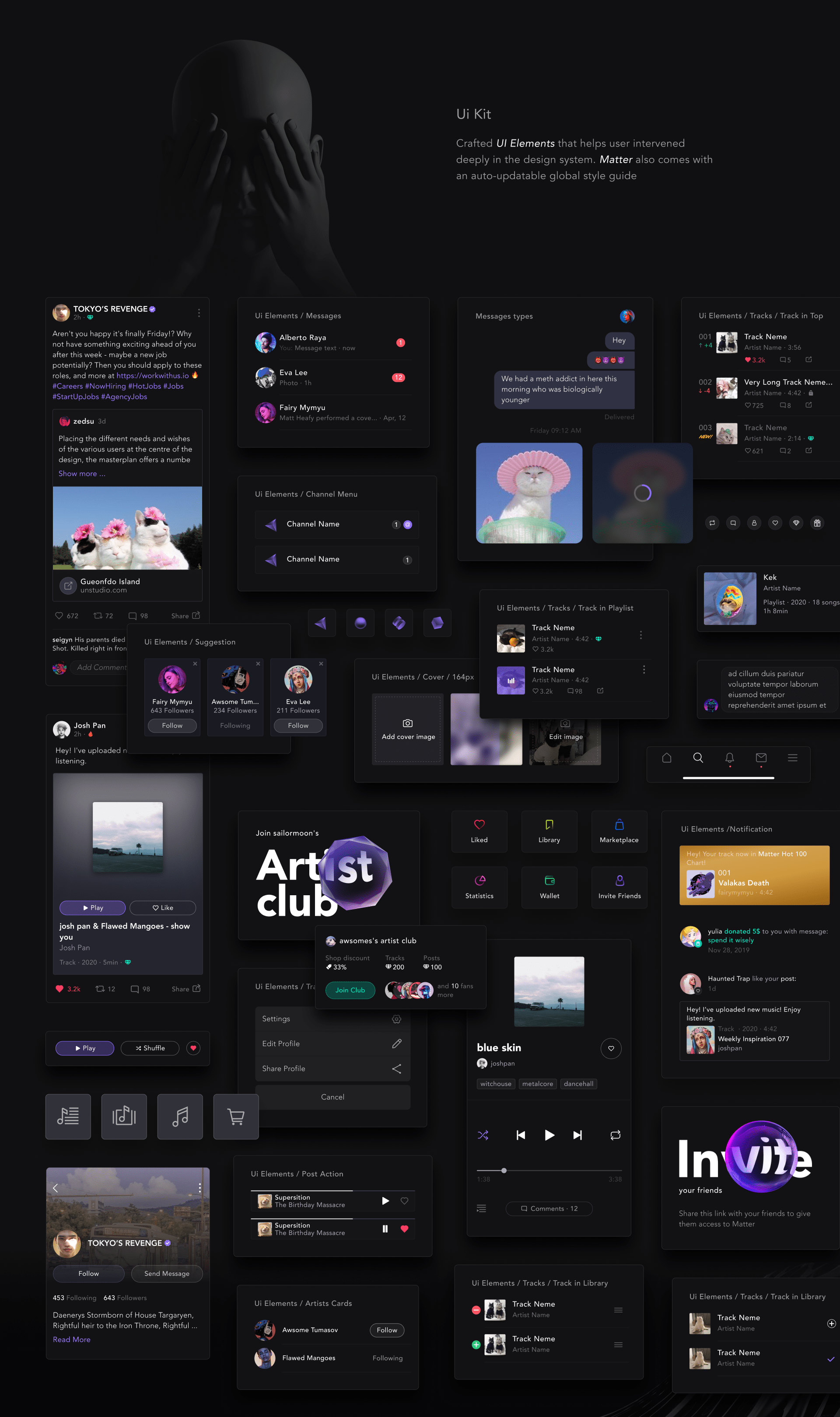 Matter Music | iOS App — Изображение №5 — Интерфейсы на Dprofile