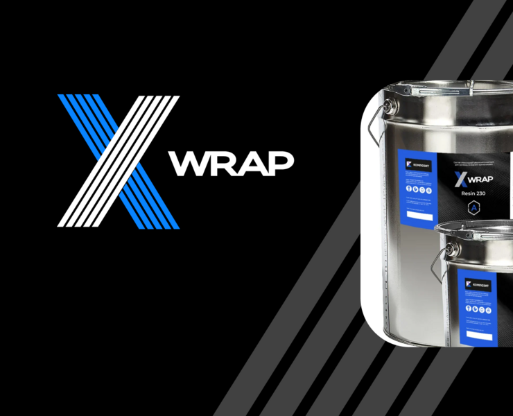 xWrap – логотип, сайт. Укрепление углеволокном — Брендинг, Графика на Dprofile