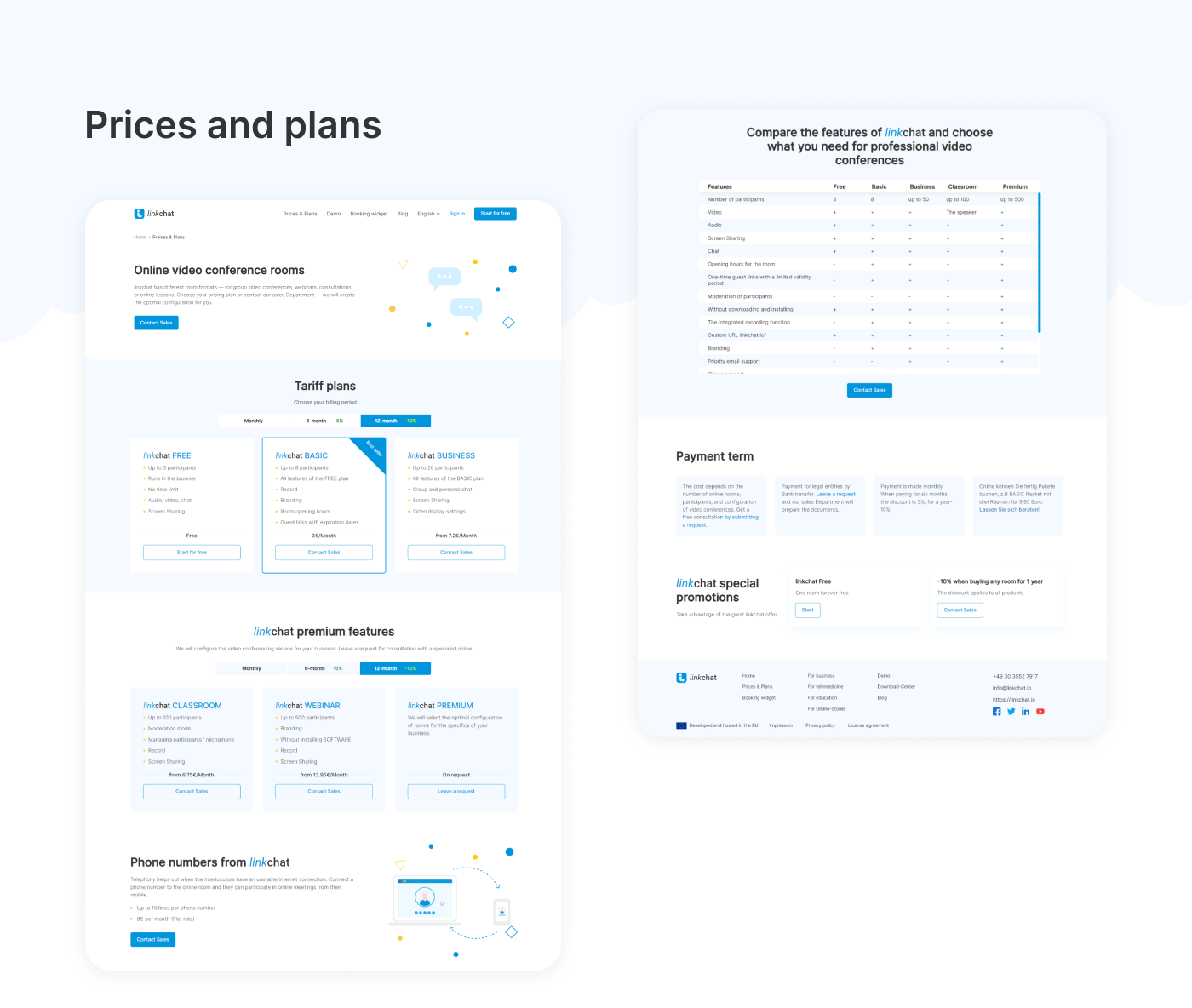 Сервис видеоконференций Linkchat — Изображение №6 — Интерфейсы на Dprofile