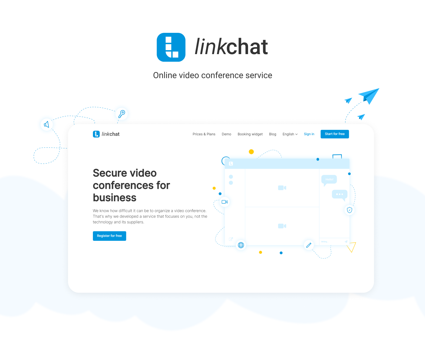 Сервис видеоконференций Linkchat — Изображение №1 — Интерфейсы на Dprofile